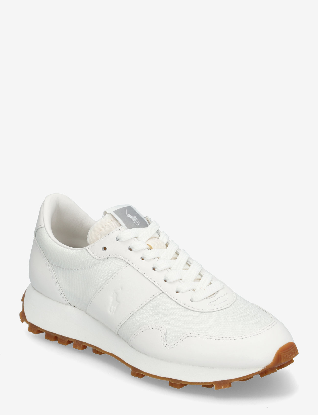 Polo Ralph Lauren - Trail 125 Leather-Mesh Sneaker - konfirmation - all white - 0