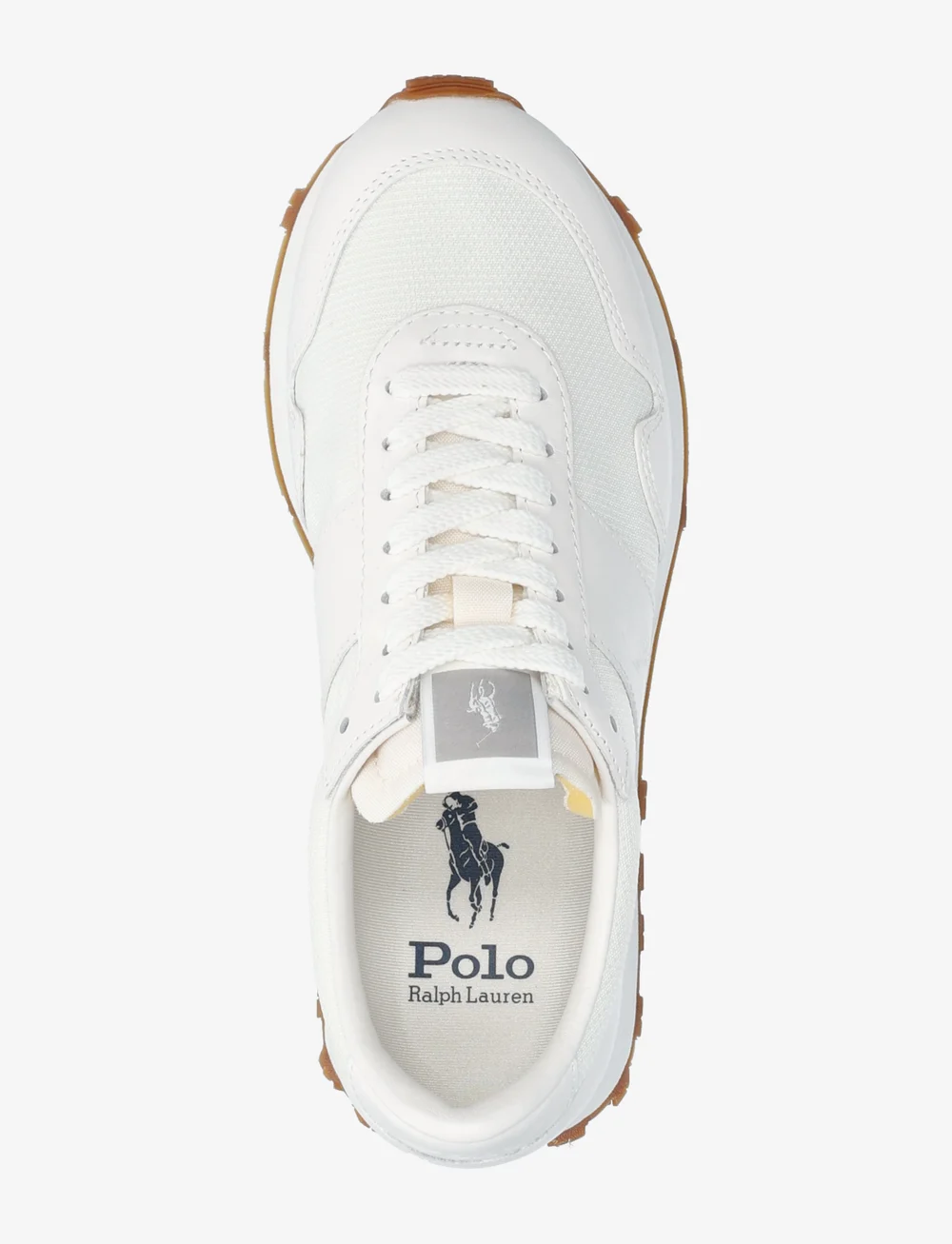 Polo Ralph Lauren - Trail 125 Leather-Mesh Sneaker - konfirmasjon - all white - 3