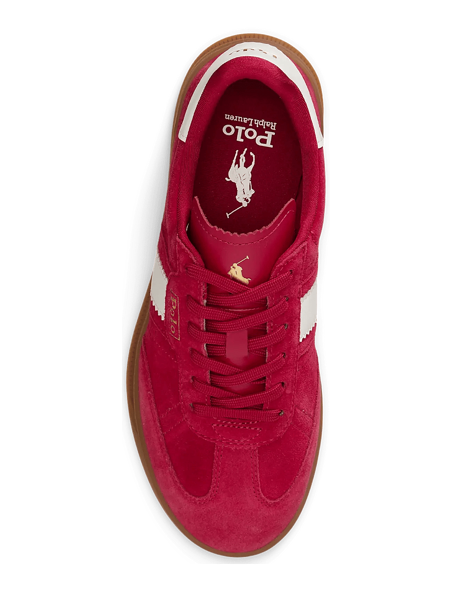 Polo Ralph Lauren - Heritage Aera Suede Sneaker - niedrige sneaker - classic red - 3