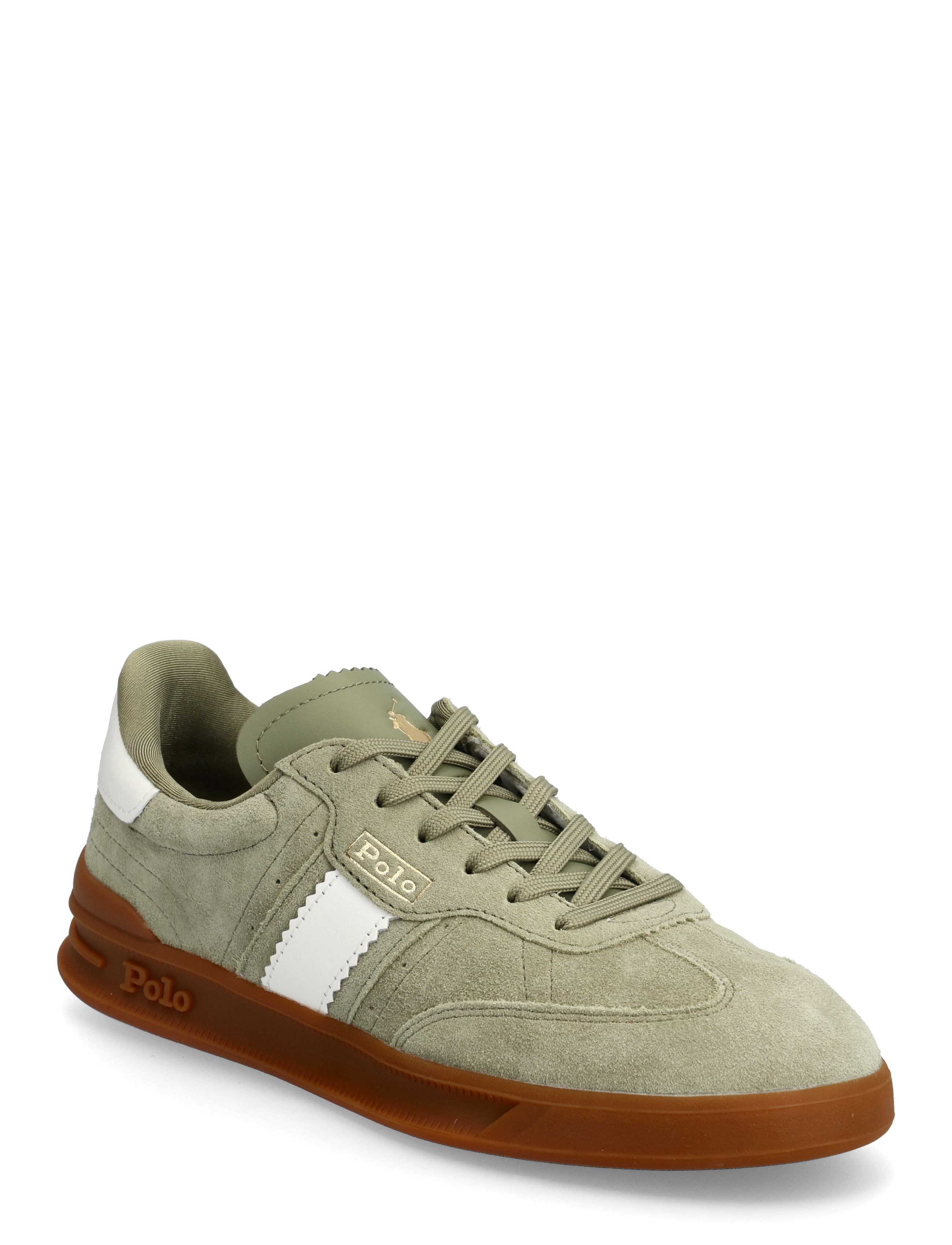 Polo Ralph Lauren Heritage Aera Suede Sneaker, 40, Sneakers, Grün - Low-top Frauen