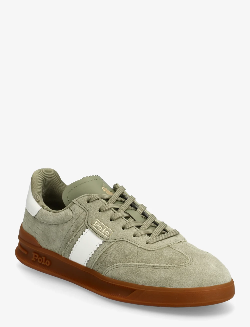 Polo Ralph Lauren - Heritage Aera Suede Sneaker - lage sneakers - sage green/deckwa - 0