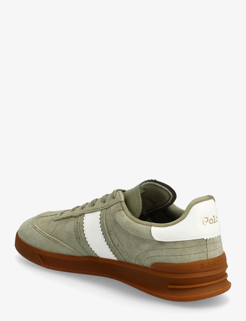 Polo Ralph Lauren - Heritage Aera Suede Sneaker - lage sneakers - sage green/deckwa - 2