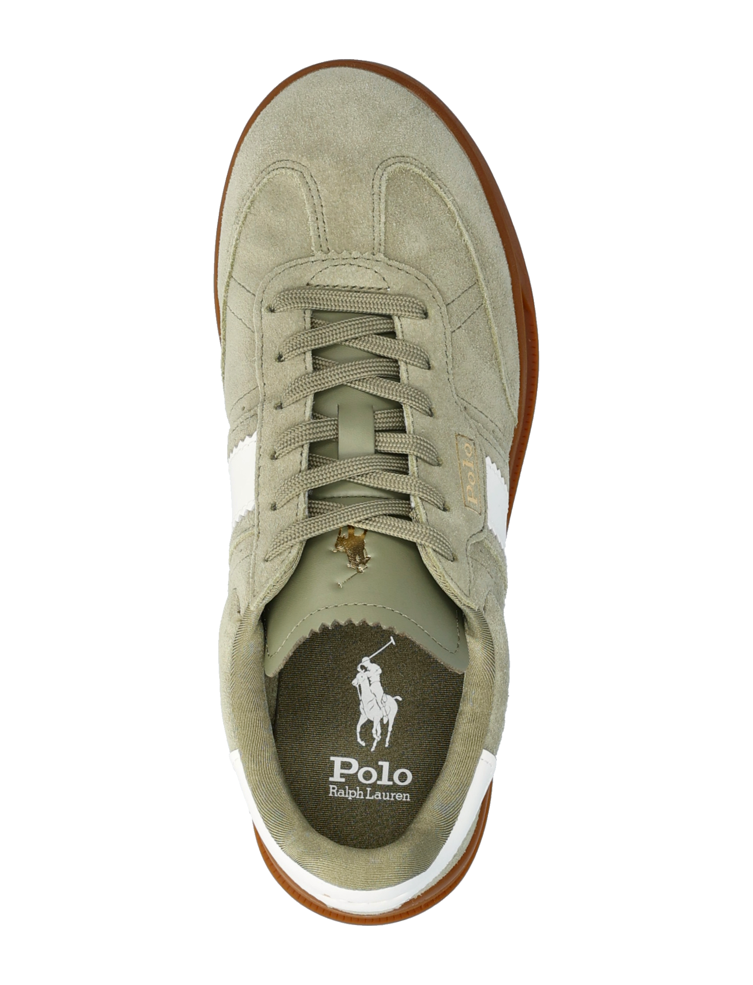 Polo Ralph Lauren - Heritage Aera Suede Sneaker - baskets basses - sage green/deckwa - 3