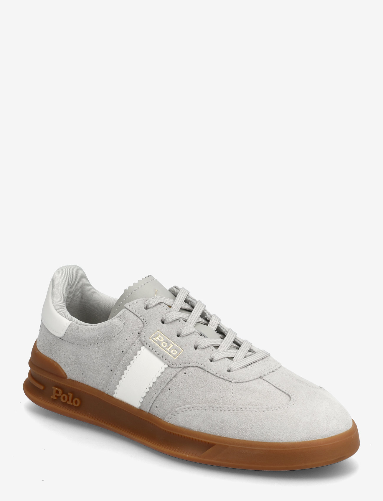 Polo Ralph Lauren - Heritage Aera Suede Sneaker - tennised - taupe grey/deckwa - 0