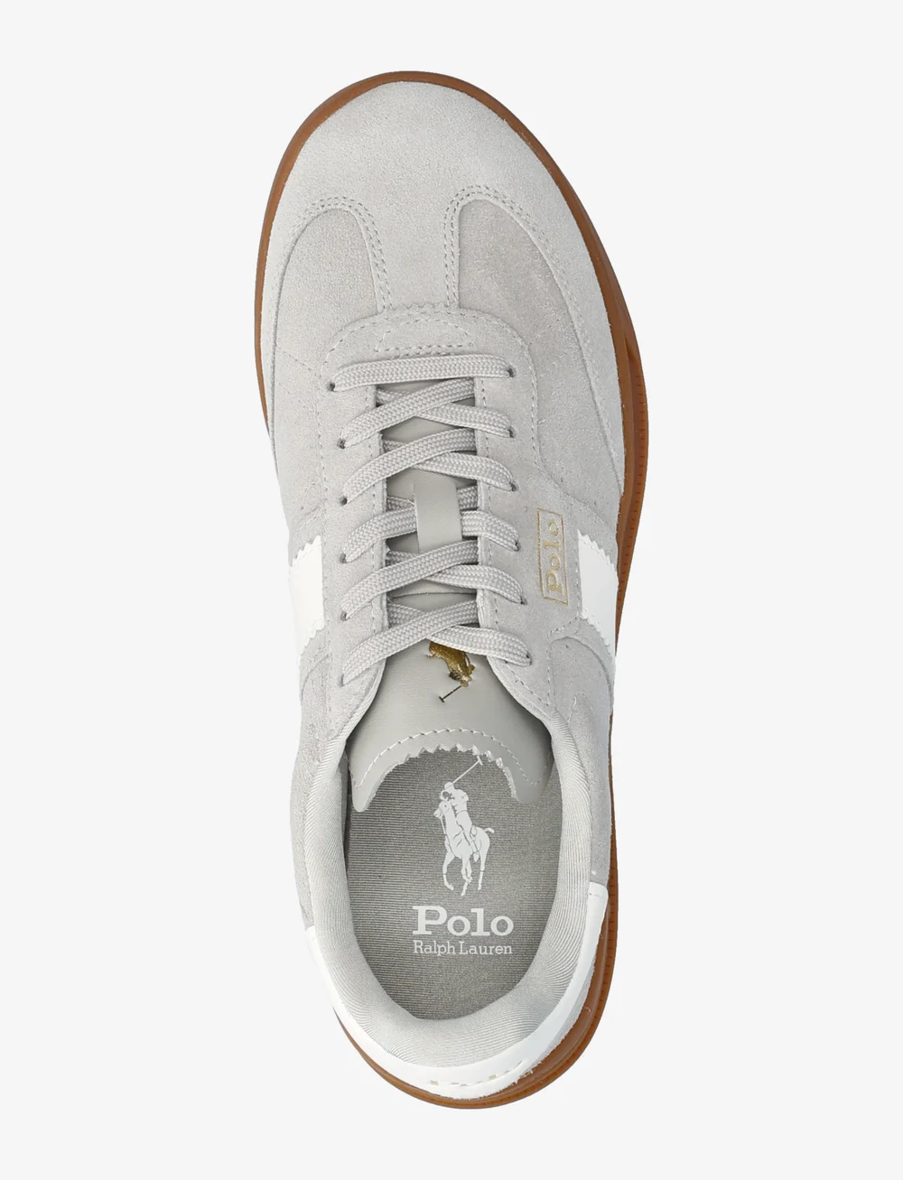 Polo Ralph Lauren - SUEDE-HTR AERA-SK-LTL - låga sneakers - taupe grey/deckwa - 3