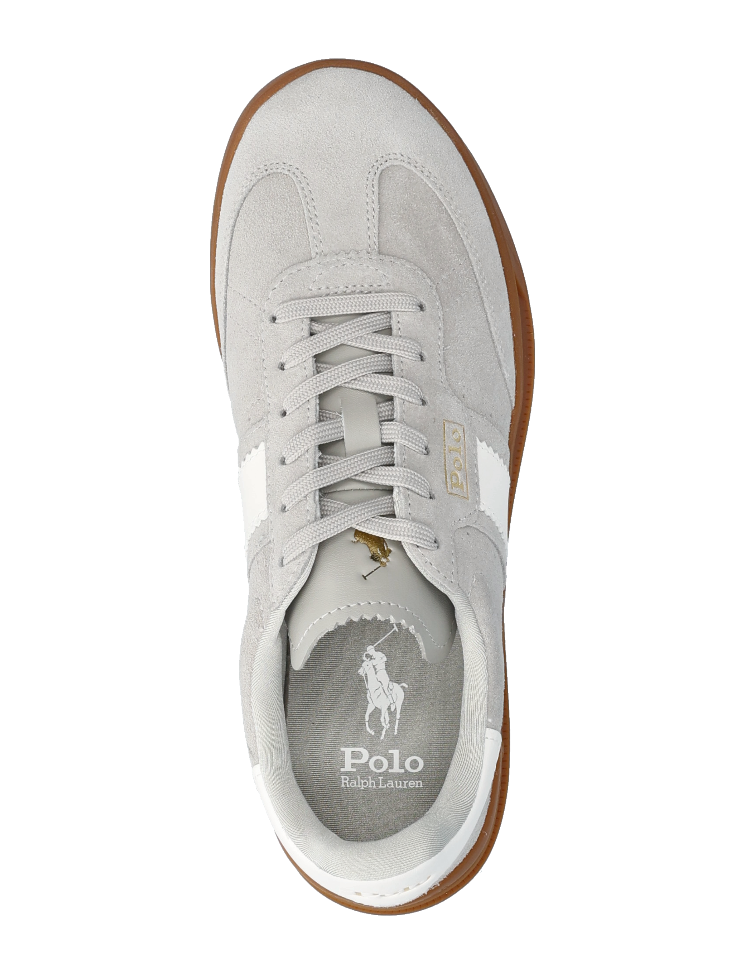 Polo Ralph Lauren - Heritage Aera Suede Sneaker - baskets basses - taupe grey/deckwa - 3