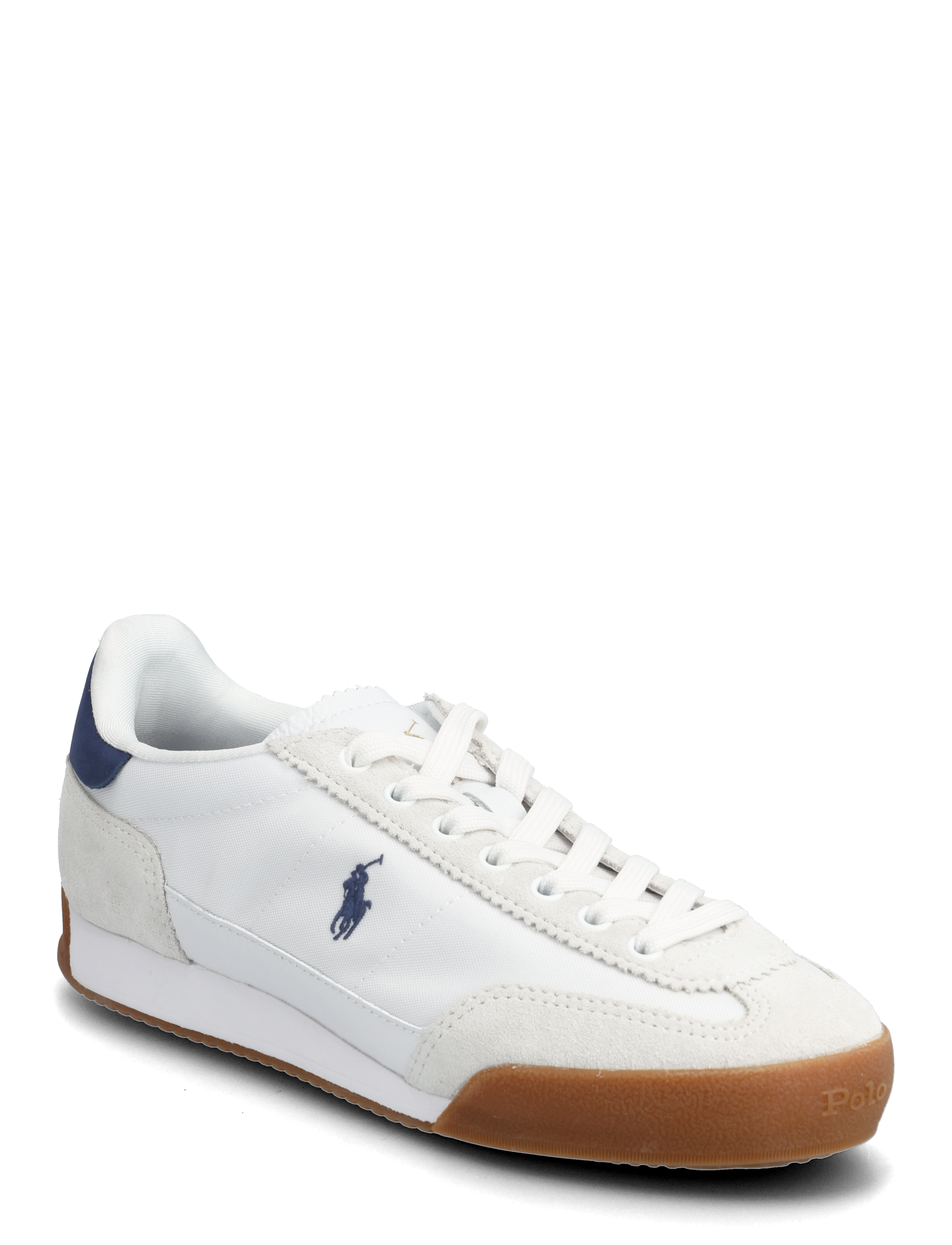 Polo Ralph Lauren Hester Leather-Suede Sneaker - Konfirmation - WHITE/NAVY / white