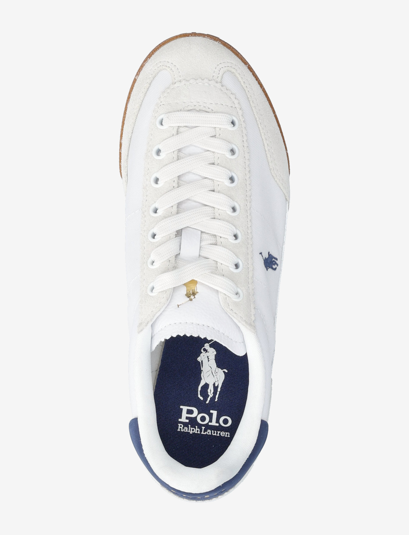 Polo Ralph Lauren - Hester Leather-Suede Sneaker - konfirmationstøj - white/navy - 3