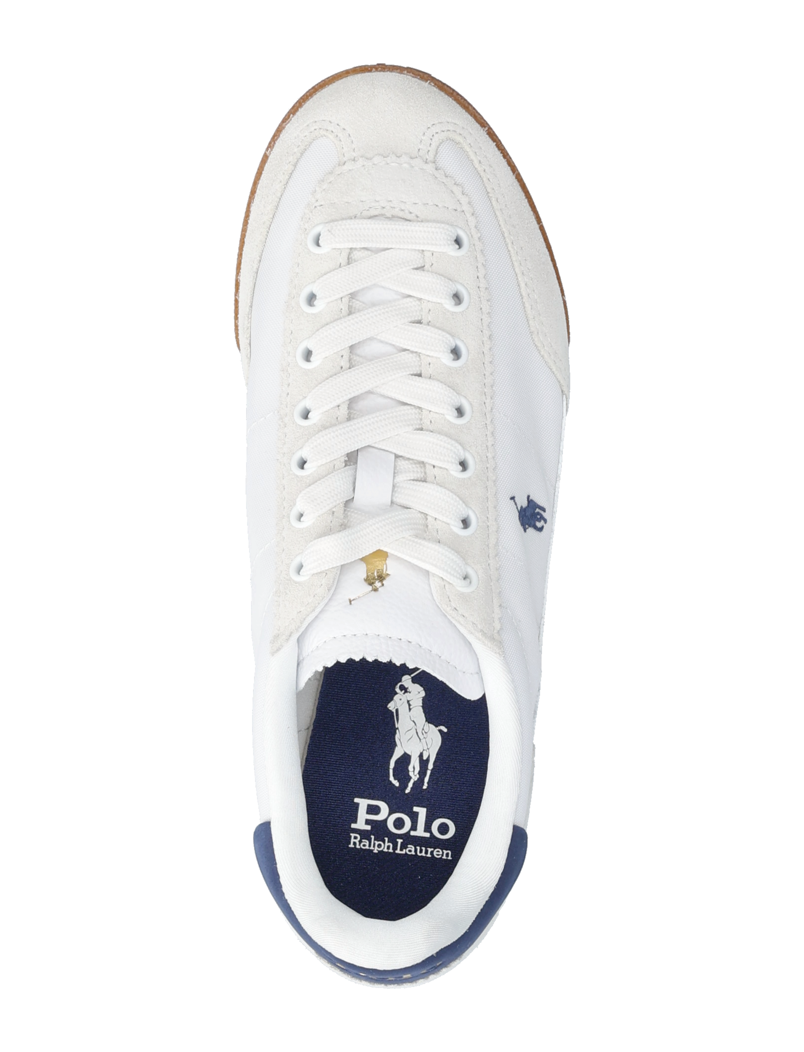 Polo Ralph Lauren - Hester Leather-Suede Sneaker - konfirmation - white/navy - 3