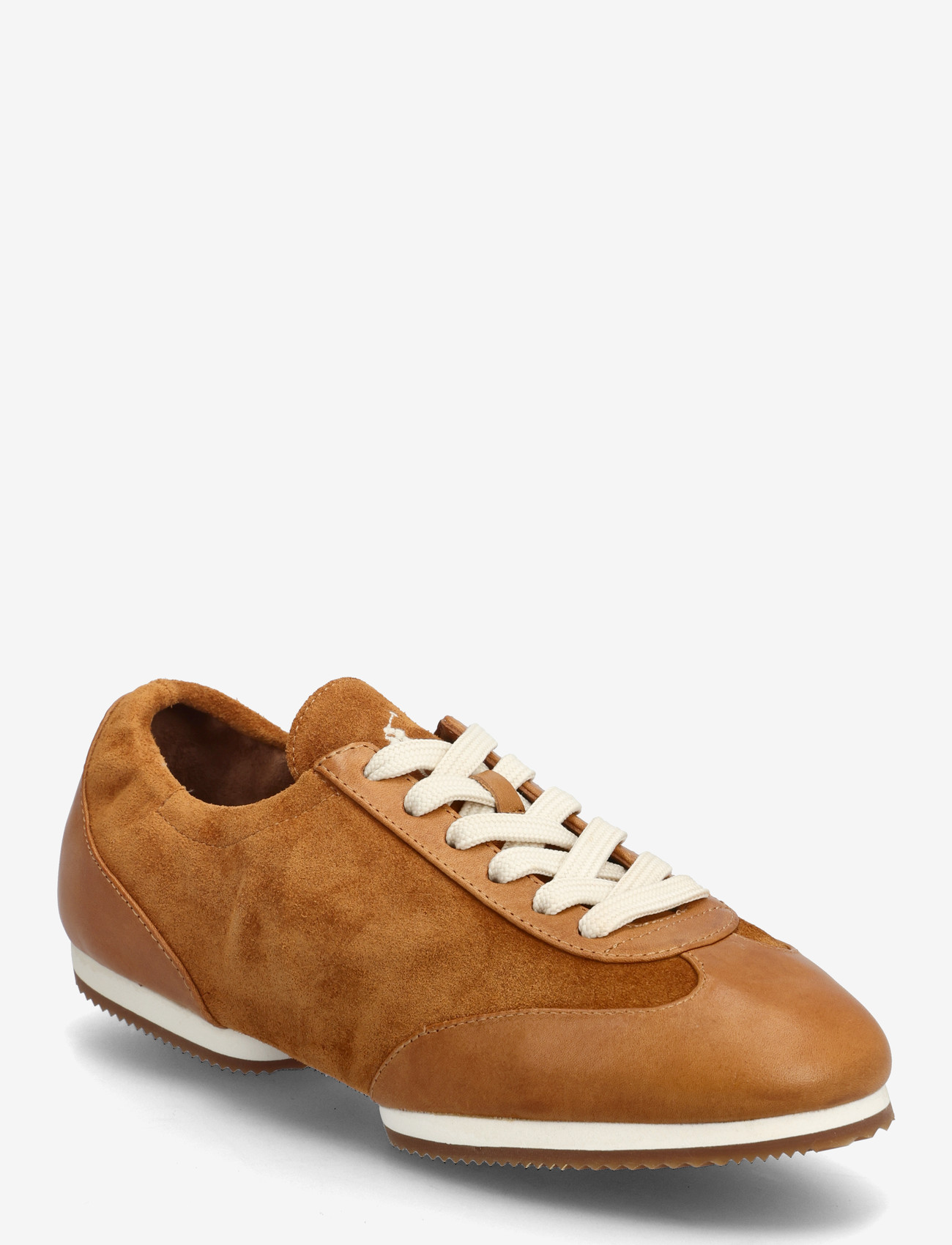 Polo Ralph Lauren - The Leather-Suede Pony Ballerina Sneaker - låga sneakers - rum - 0