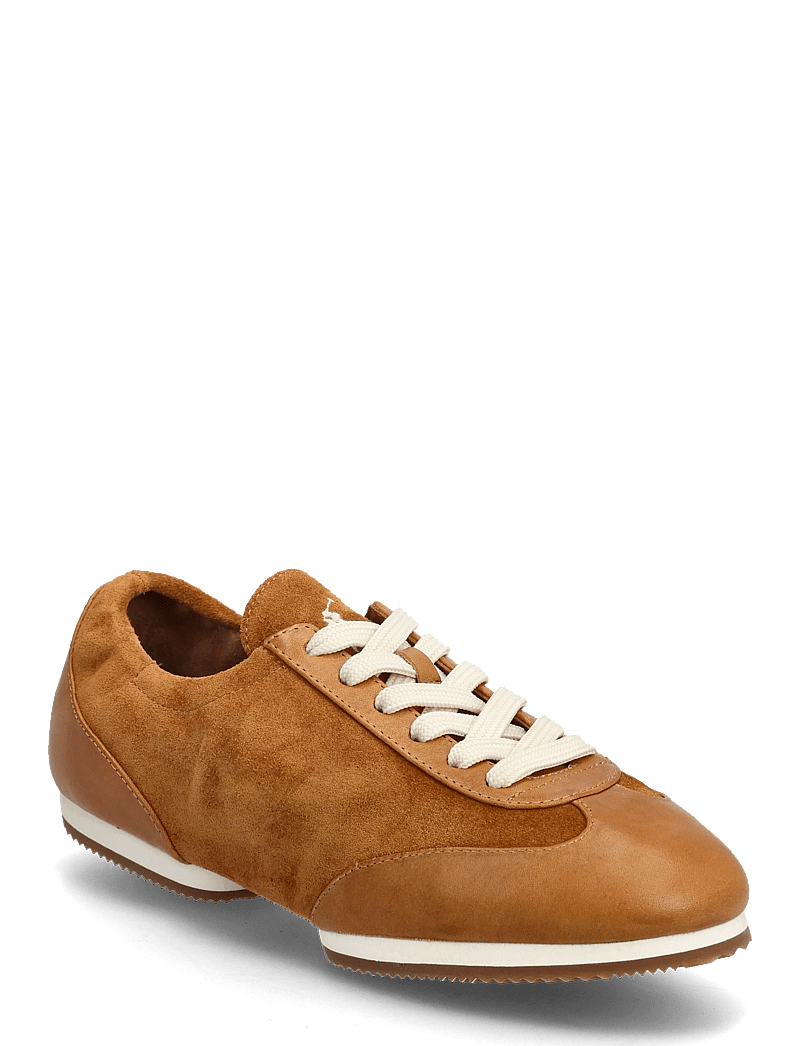 Polo Ralph Lauren - The Leather-Suede Pony Ballerina Sneaker - låga sneakers - rum - 0