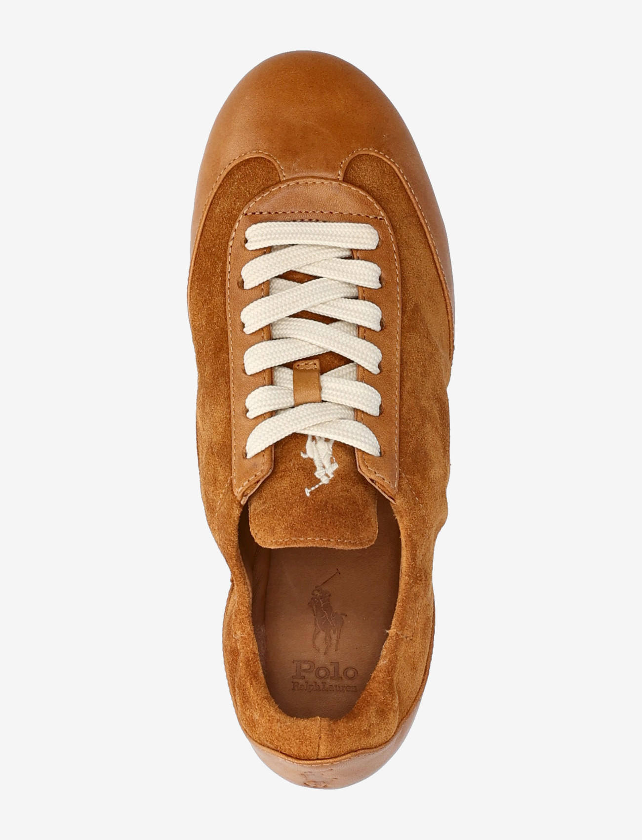 Polo Ralph Lauren - The Leather-Suede Pony Ballerina Sneaker - låga sneakers - rum - 3