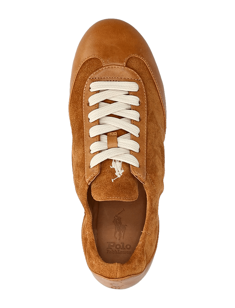 Polo Ralph Lauren - The Leather-Suede Pony Ballerina Sneaker - låga sneakers - rum - 3
