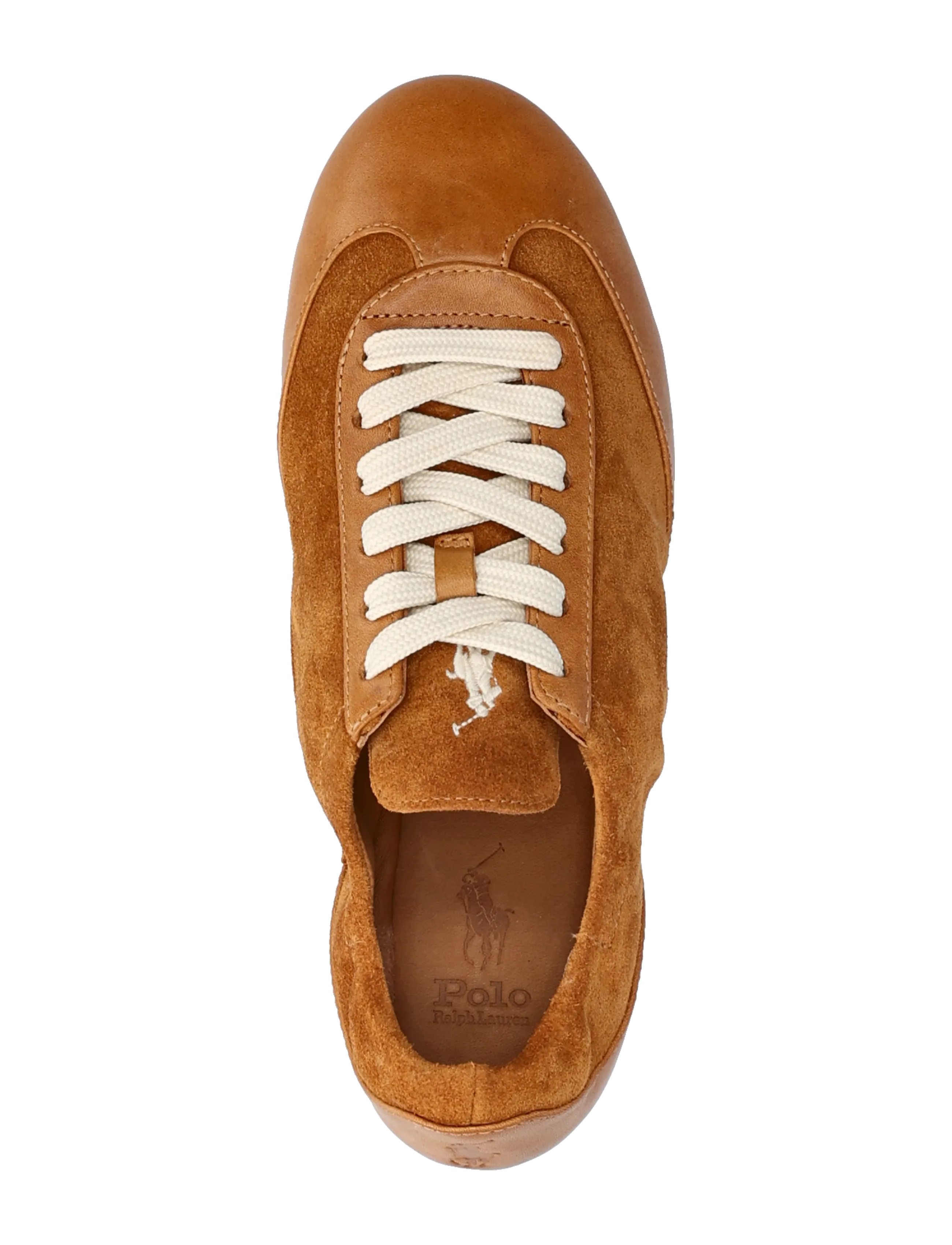 Polo Ralph Lauren - The Leather-Suede Pony Ballerina Sneaker - rum - 3