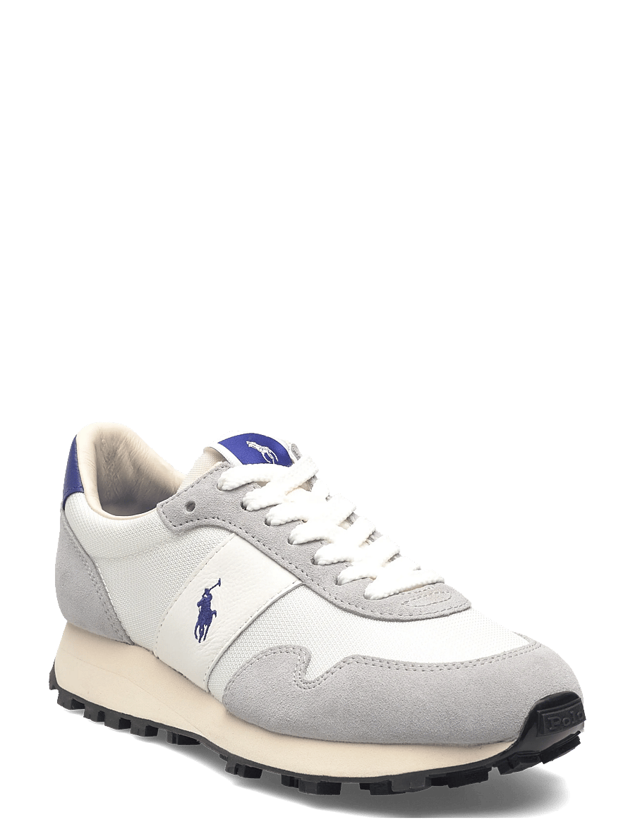 Polo Ralph Lauren - PRL Trail 125 Suede-Mesh Sneaker - grey/royal - 0