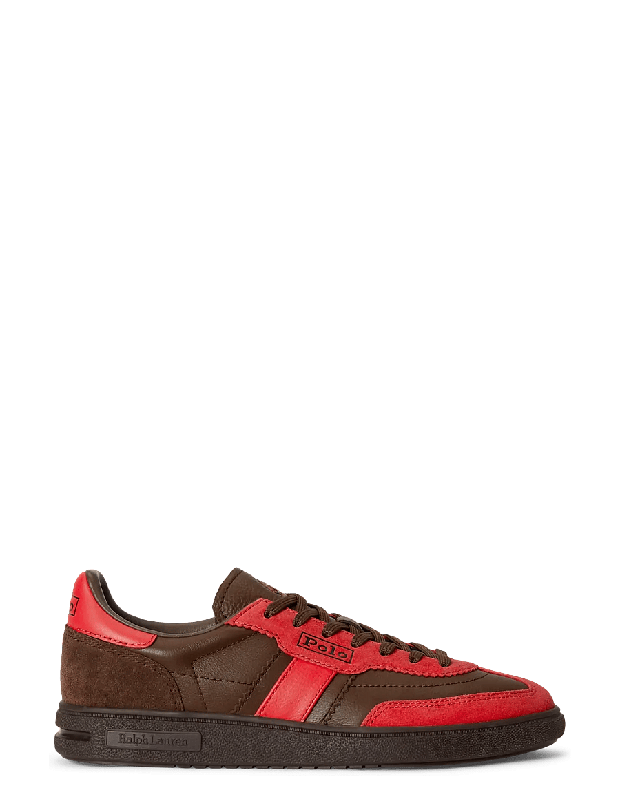Polo Ralph Lauren - Bedford Suede Sneaker - lave sneakers - bright hibiscus/c - 0