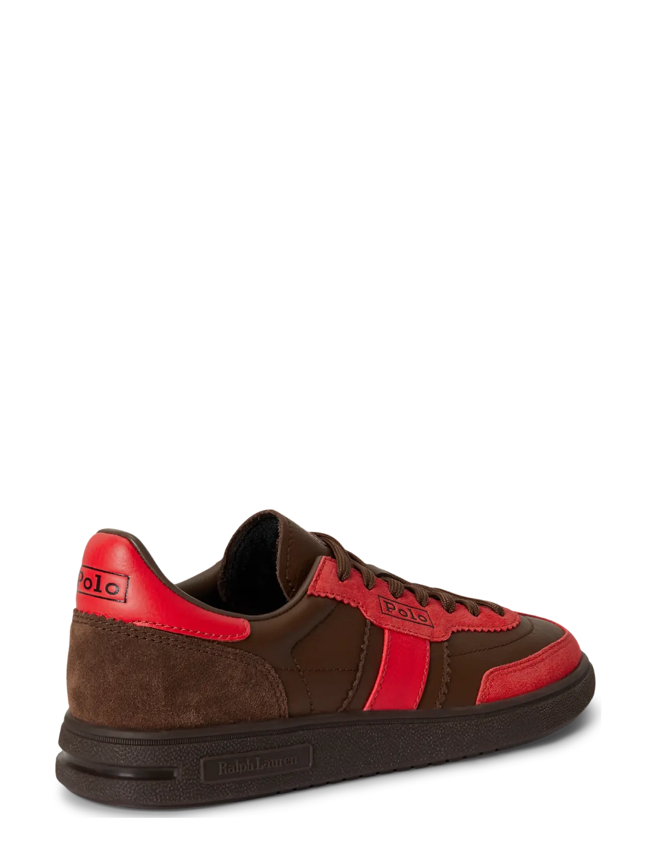Polo Ralph Lauren - Bedford Suede Sneaker - lave sneakers - bright hibiscus/c - 1