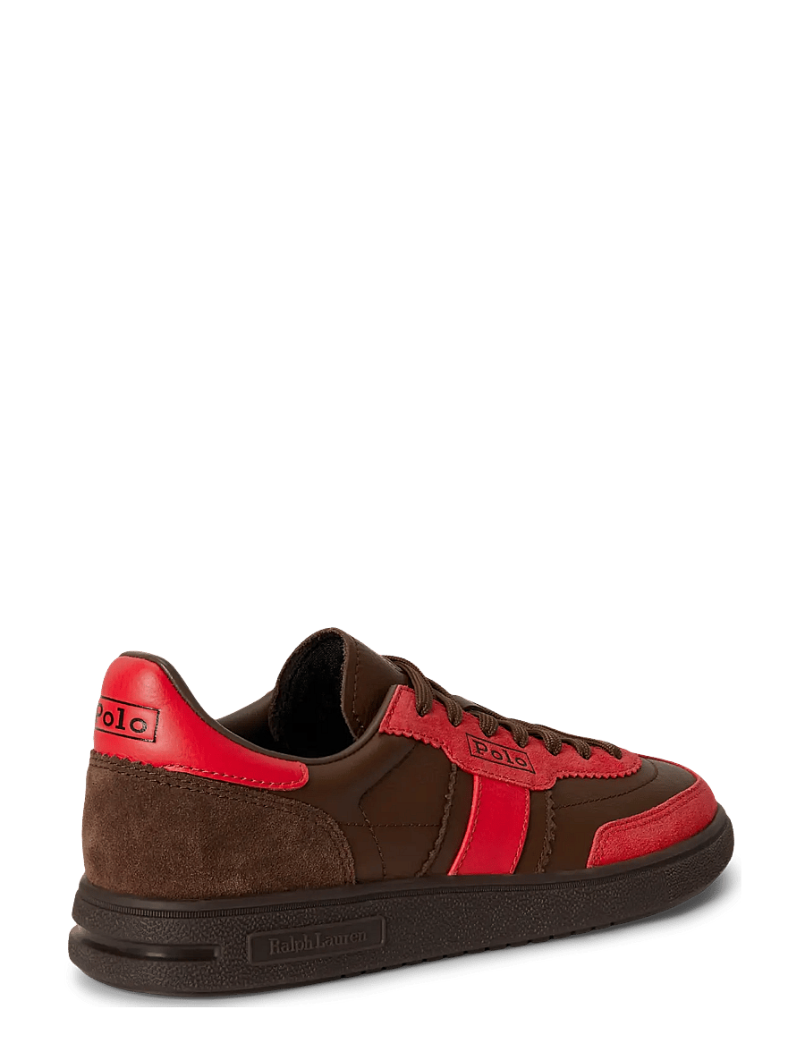 Polo Ralph Lauren - Bedford Suede Sneaker - lave sneakers - bright hibiscus/c - 1
