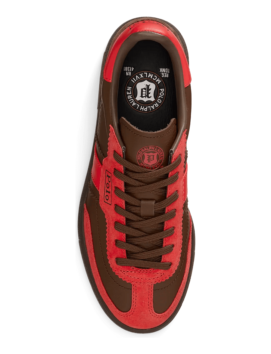 Polo Ralph Lauren - Bedford Suede Sneaker - lave sneakers - bright hibiscus/c - 3