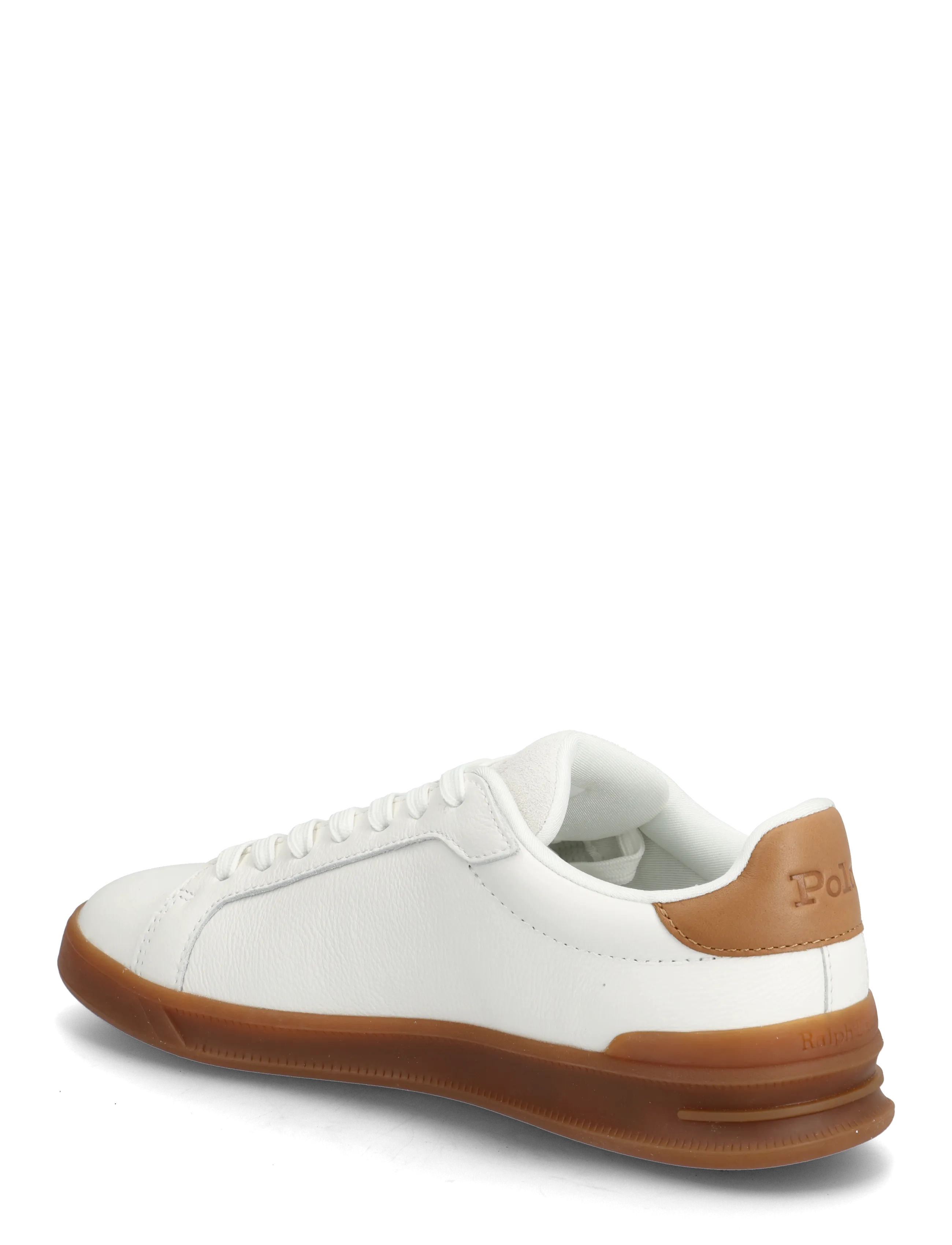Polo Ralph Lauren - Heritage Court II Leather Sneaker - confirmation - white/tan - 2