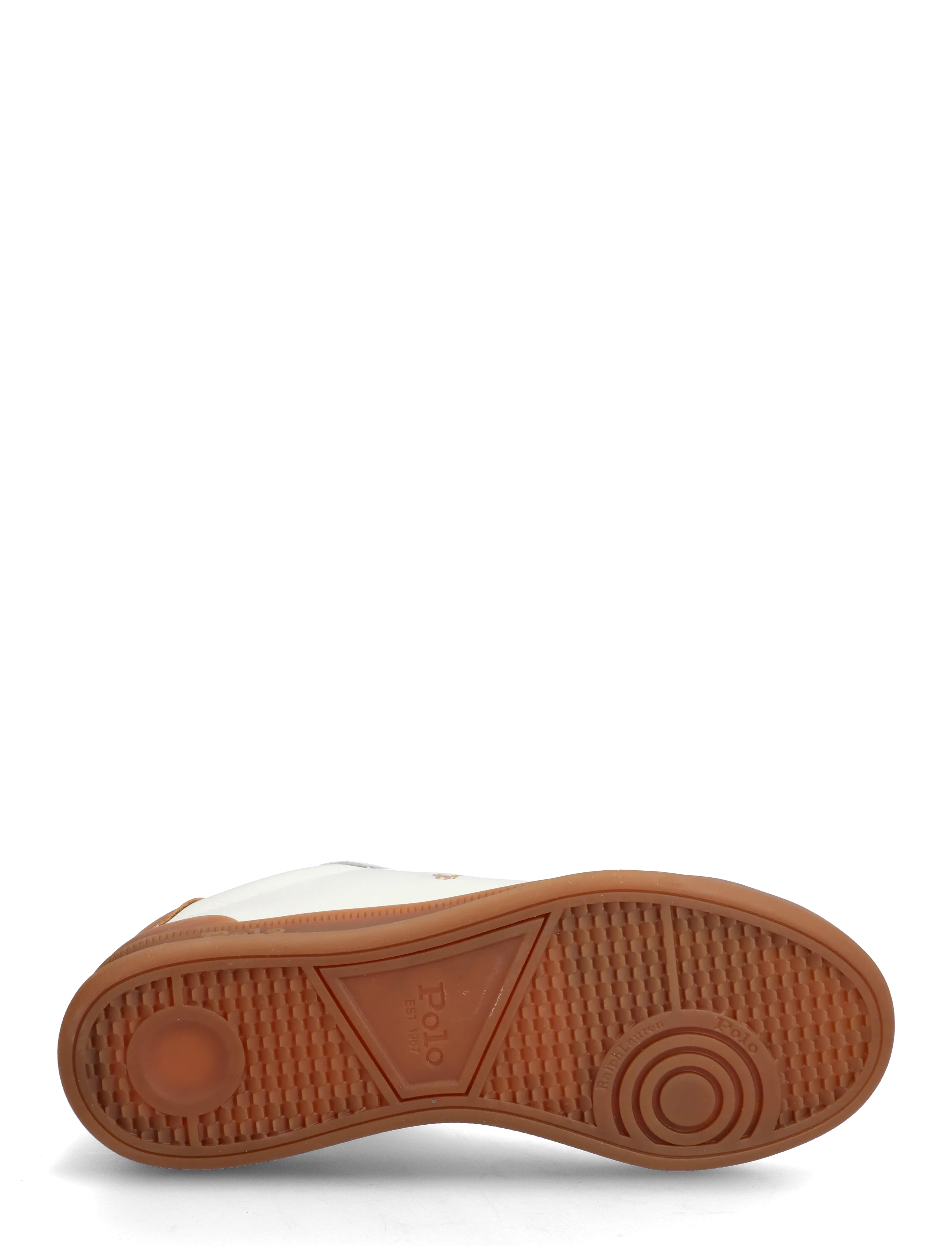 Polo Ralph Lauren - Heritage Court II Leather Sneaker - confirmation - white/tan - 4