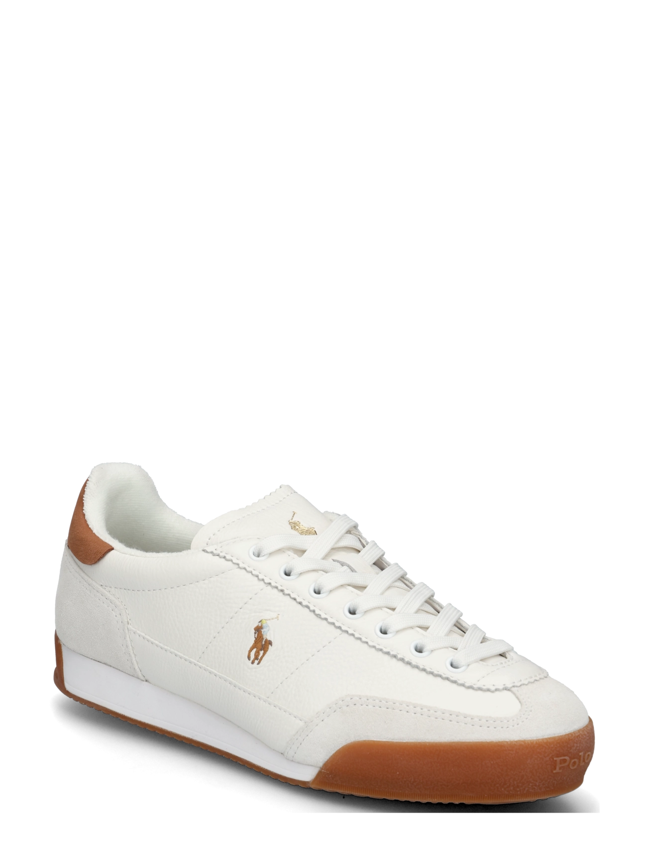 Polo Ralph Lauren LEATHER/SUEDE-HESTER PP-SK-LTL - Schuhe - DECKWASH WHITE/TA / white