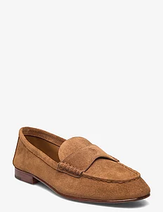 Embossed-Pony Suede Penny Loafer, Polo Ralph Lauren