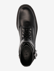 Polo Ralph Lauren - Buckled Calfskin Lug Boot - lygiapadžiai aulinukai iki kulkšnių - black - 3