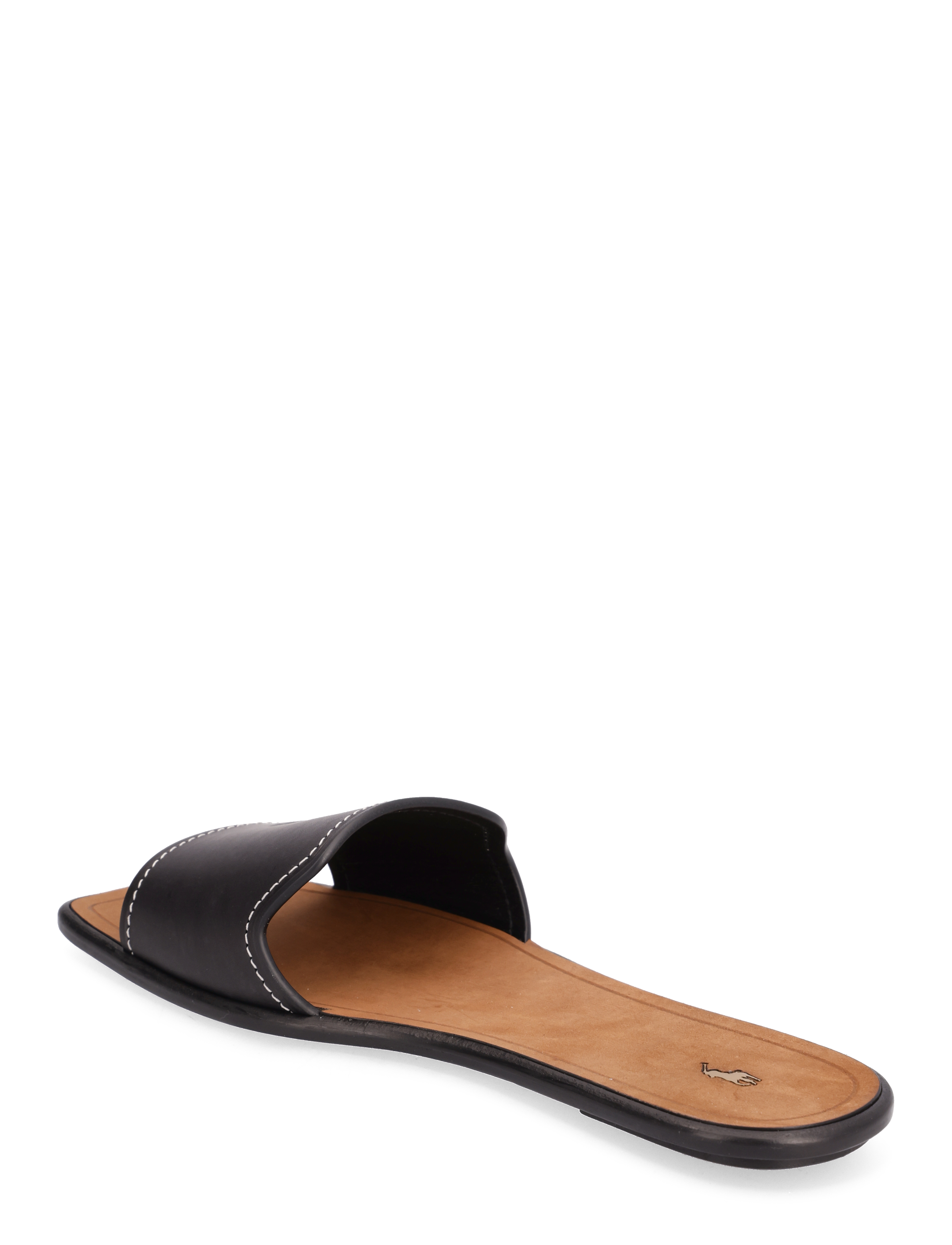 Polo Ralph Lauren - Vachetta Leather Slide Sandal - black - 2