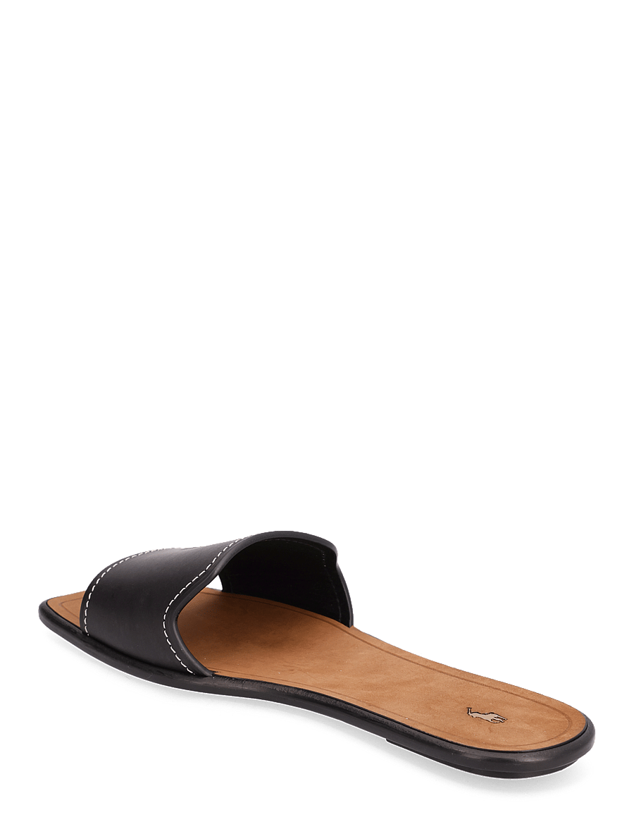 Polo Ralph Lauren - Vachetta Leather Slide Sandal - black - 2