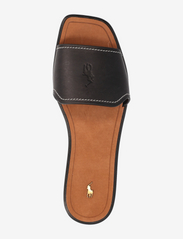 Polo Ralph Lauren - Vachetta Leather Slide Sandal - kontsata sandaalid - black - 3