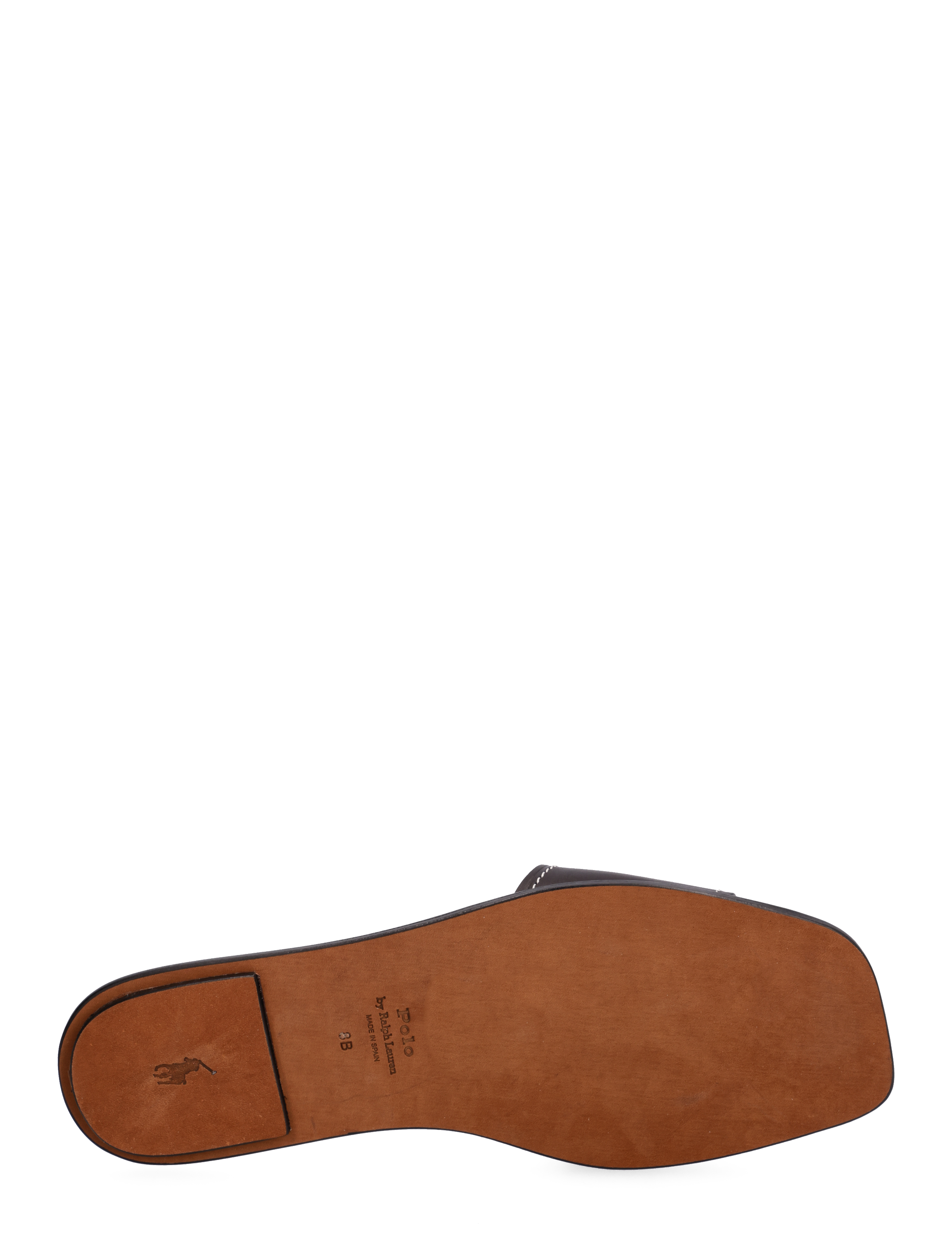 Polo Ralph Lauren - Vachetta Leather Slide Sandal - black - 4