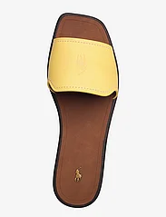 Polo Ralph Lauren - Vachetta Leather Slide Sandal - zempapēžu sandales - limone - 3
