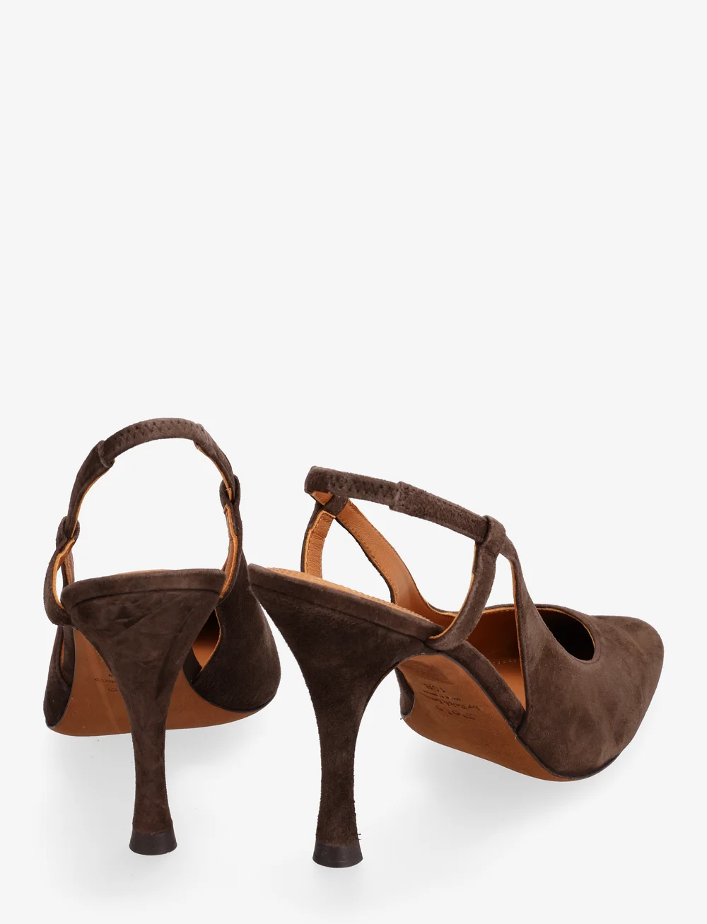 Polo Ralph Lauren - SUEDE-85MM PRC SL-PM-SLG - slingbacks mit absatz - tobacco - 4