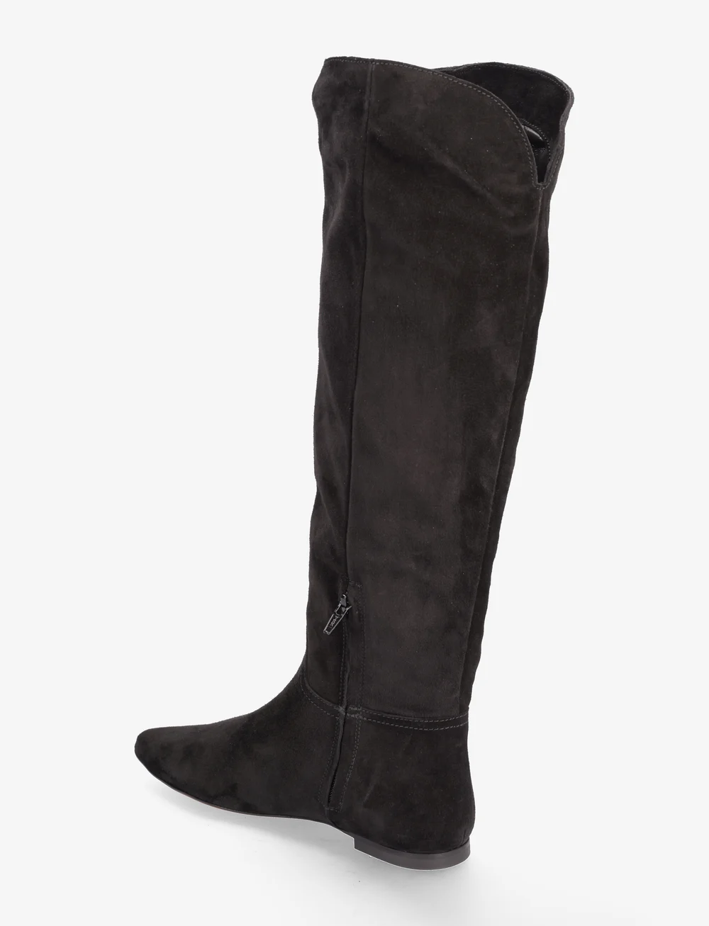 Polo Ralph Lauren - Suede Knee-High Flat Boot - kniehohe stiefel - black - 2