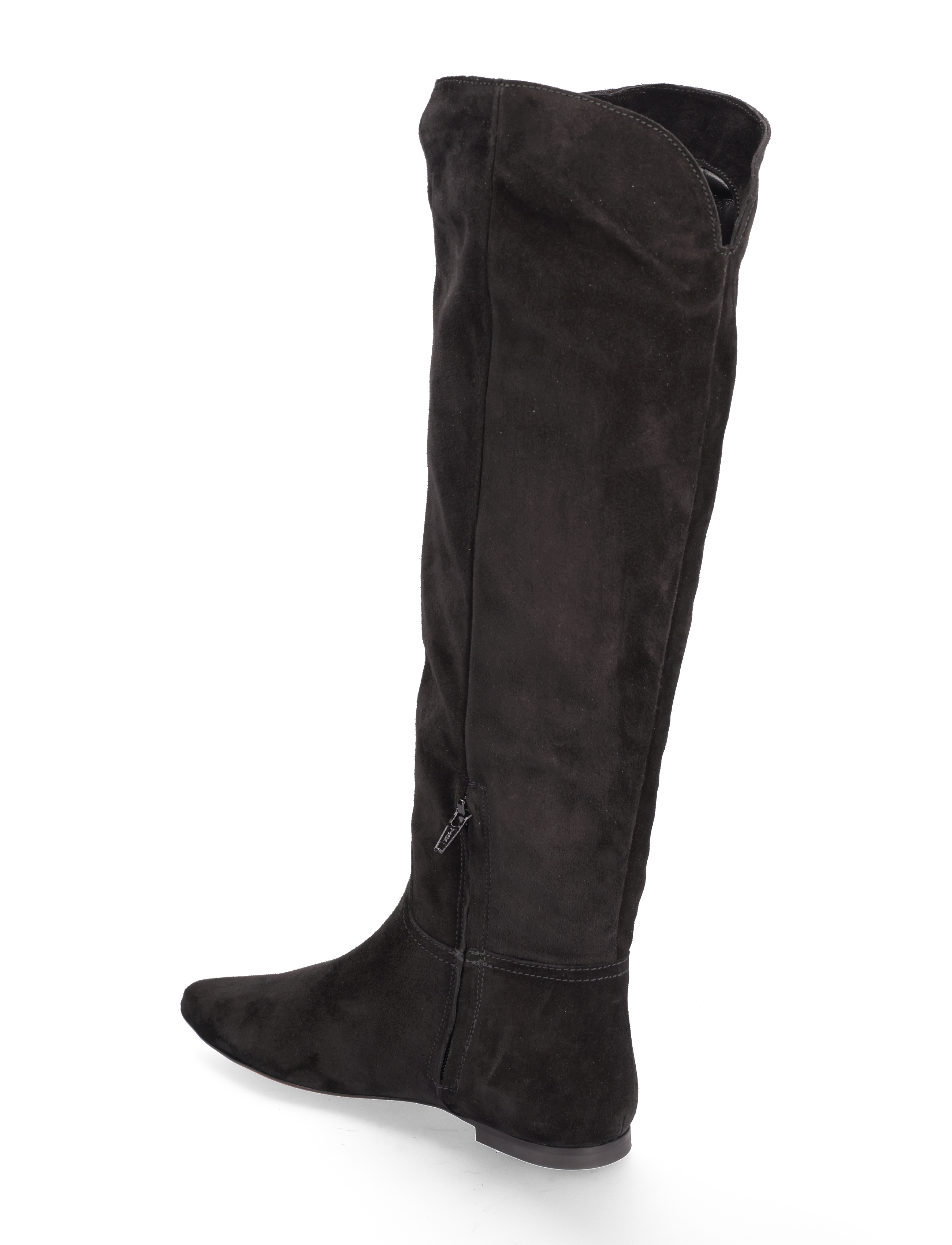 Polo Ralph Lauren - Suede Knee-High Flat Boot - festmode zu outlet-preisen - black - 2