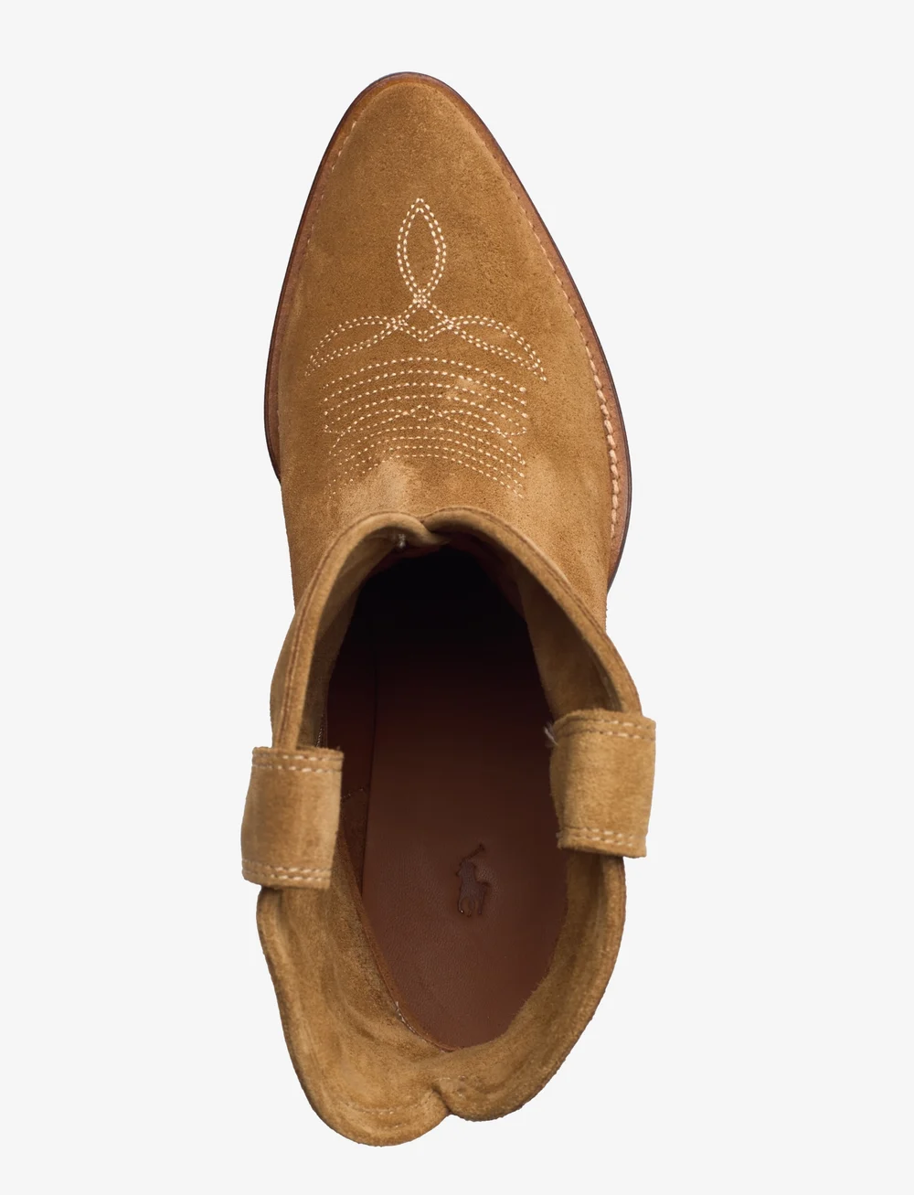 Polo Ralph Lauren Calfskin Suede Western Boot Heeled ankle boots Boozt