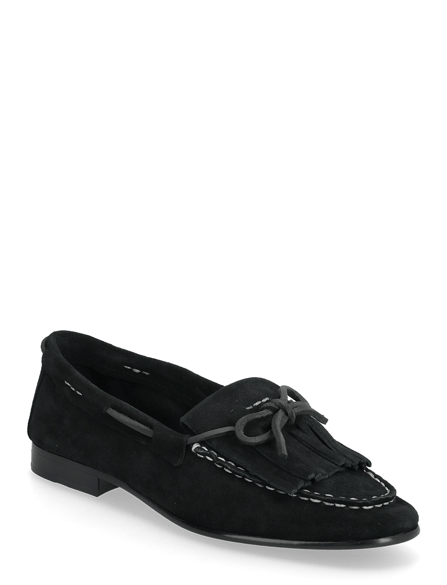 Polo Ralph Lauren - Fringe-Trim Suede Loafer - fashion trends - black - 0