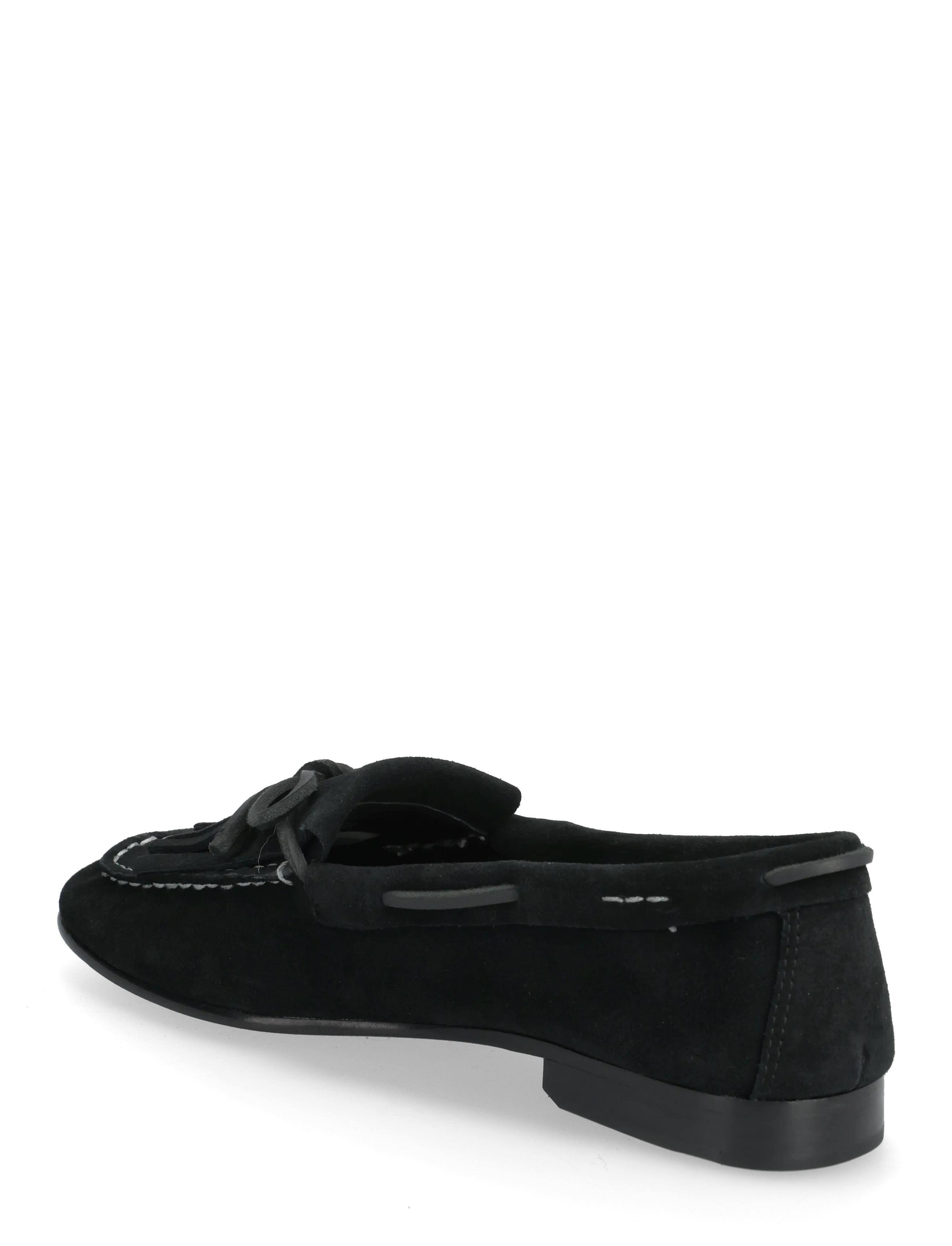 Polo Ralph Lauren - Fringe-Trim Suede Loafer - fashion trends - black - 2
