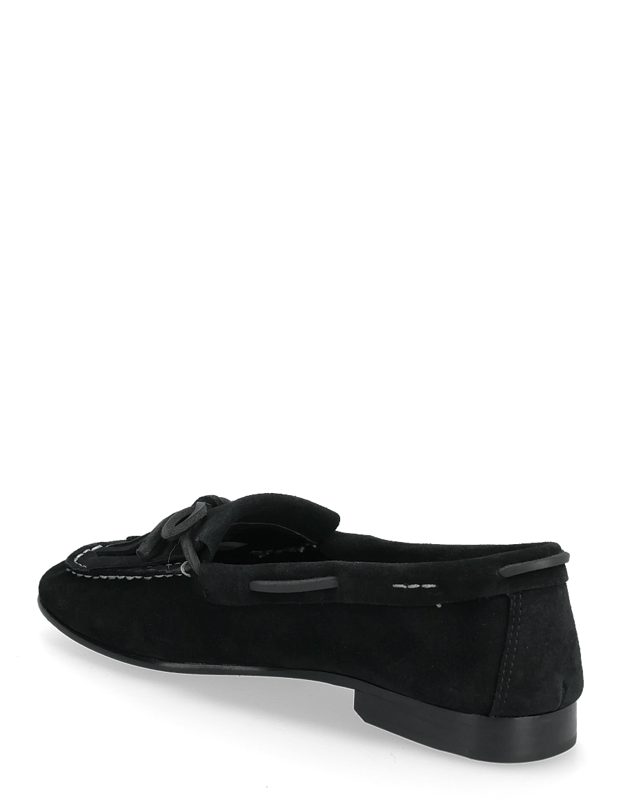 Polo Ralph Lauren - Fringe-Trim Suede Loafer - fashion trends - black - 2