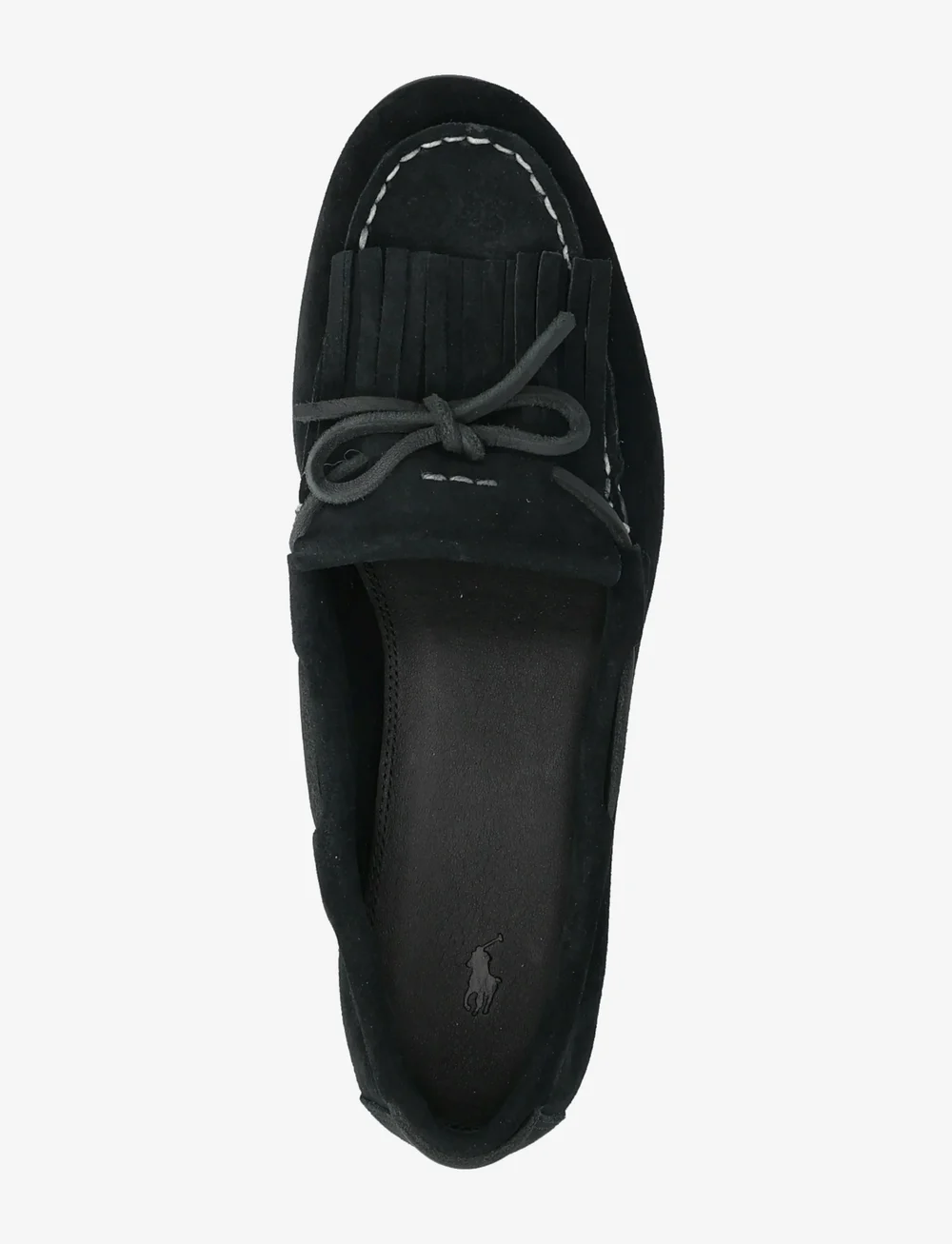 Polo Ralph Lauren - Fringe-Trim Suede Loafer - besondere anlässe - black - 3