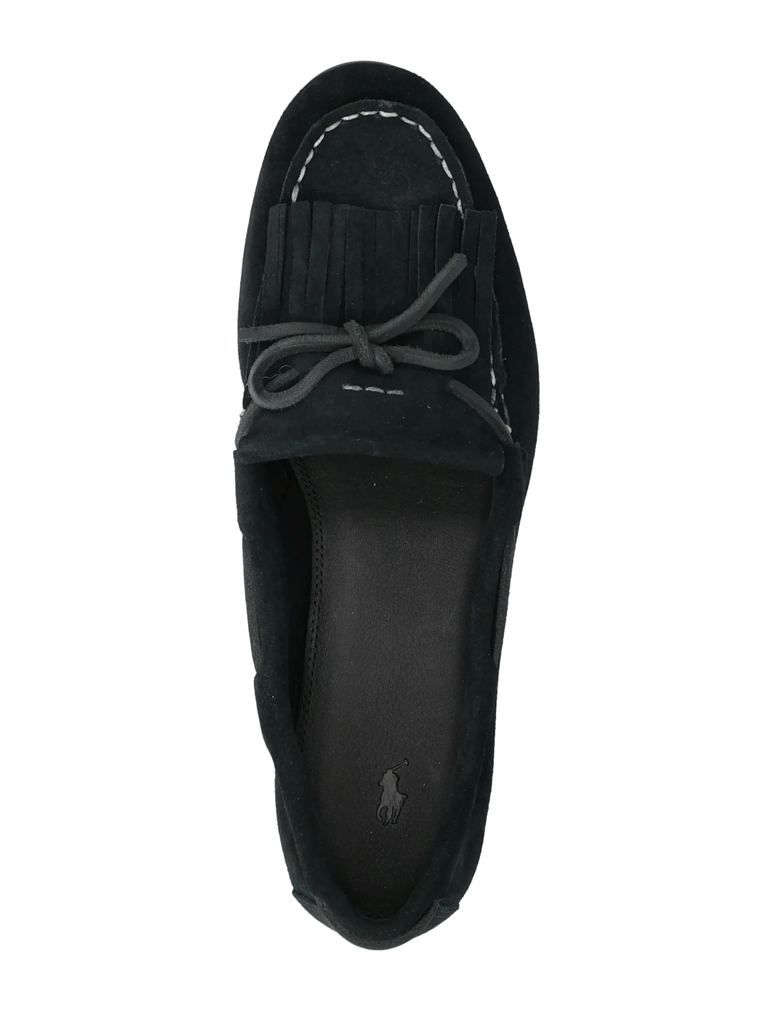 Polo Ralph Lauren - Fringe-Trim Suede Loafer - fashion trends - black - 3