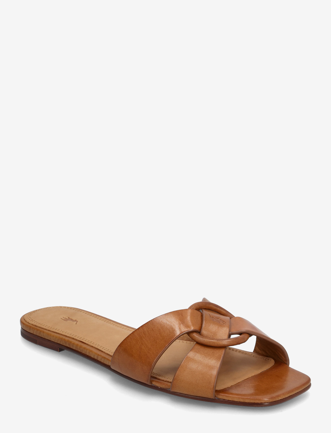 Polo Ralph Lauren - Leather O-Ring Sandal - kontsata sandaalid - cuoio - 0