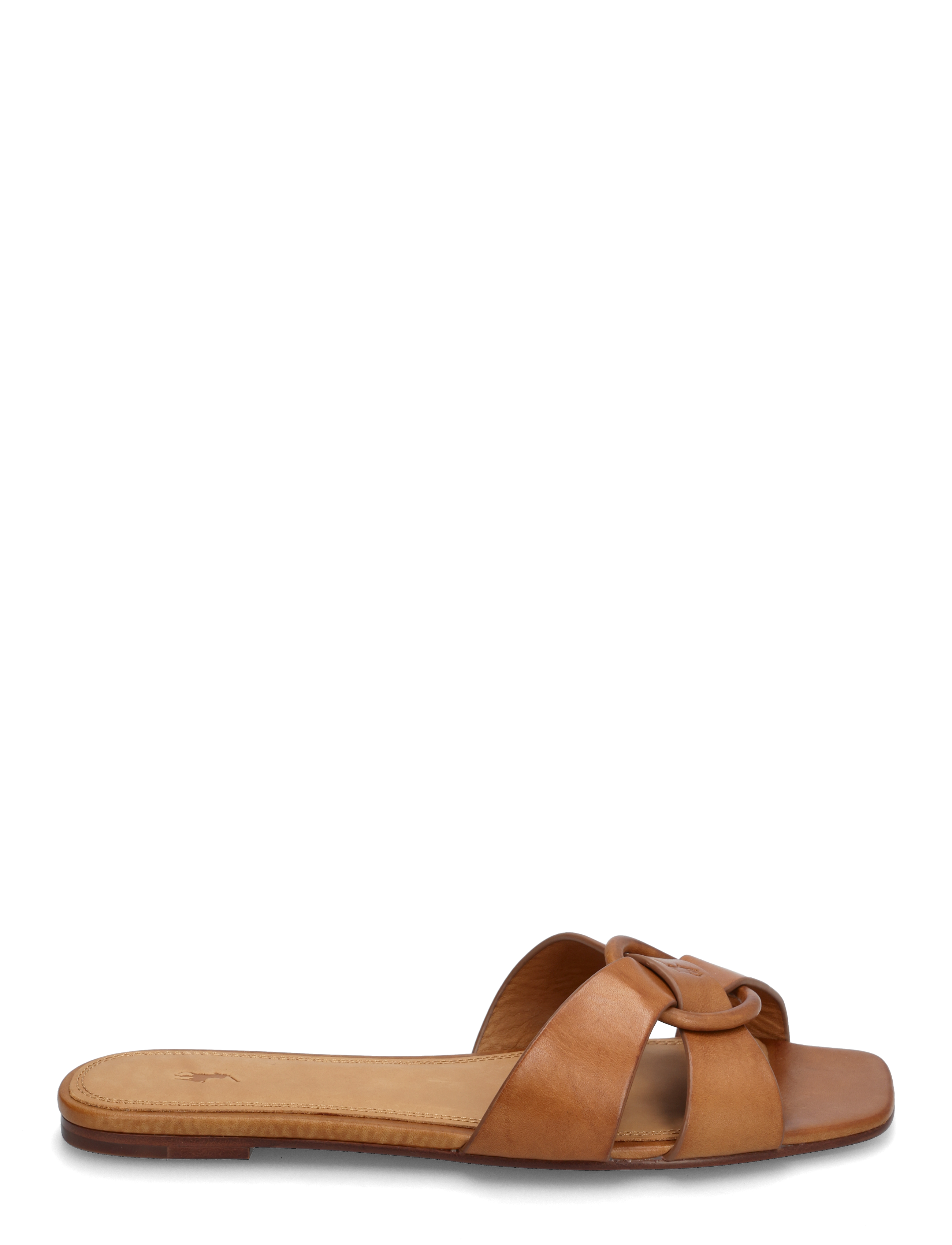 Polo Ralph Lauren - Leather O-Ring Sandal - płaskie sandały - cuoio - 1