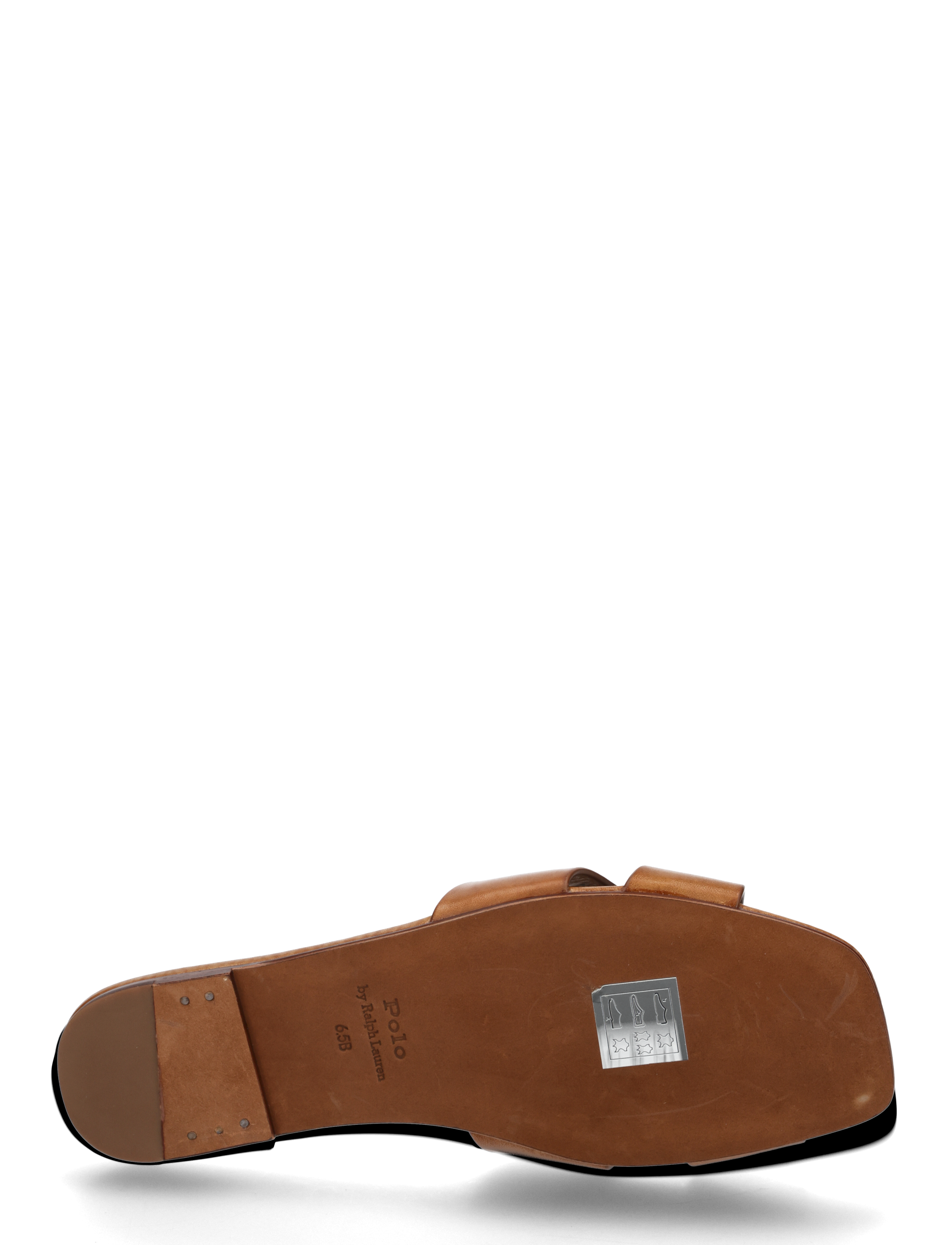 Polo Ralph Lauren - Leather O-Ring Sandal - płaskie sandały - cuoio - 3