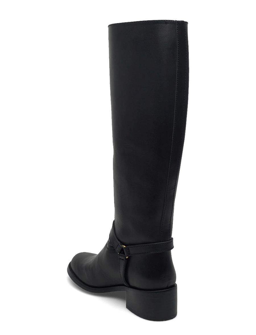 Polo Ralph Lauren - Harness Burnished Leather Riding Boot - bottes hautes au genou - black - 2