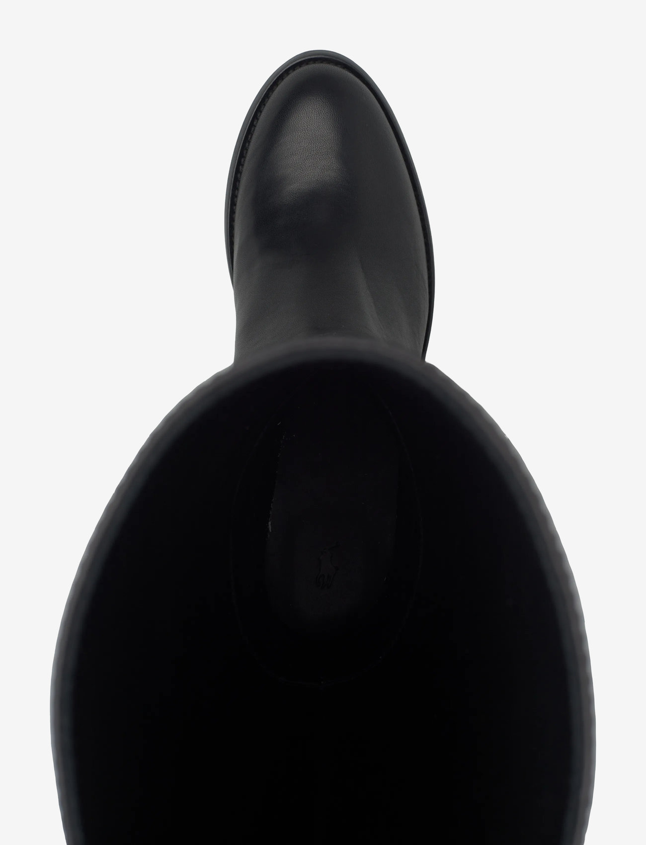 Polo Ralph Lauren - Harness Burnished Leather Riding Boot - knähöga stövlar - black - 3
