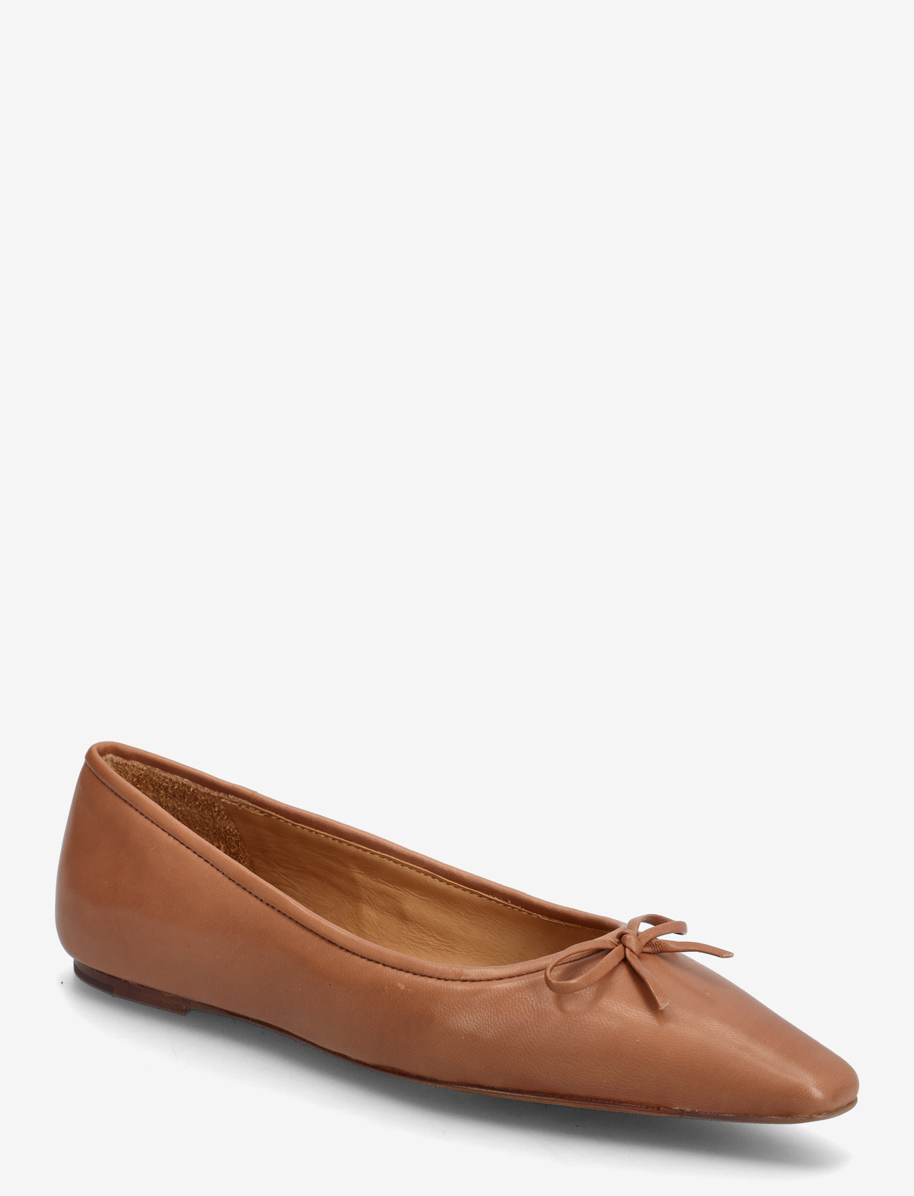 Polo Ralph Lauren - Pointed Leather Ballet Flat - særlige begivenheder - almond - 0