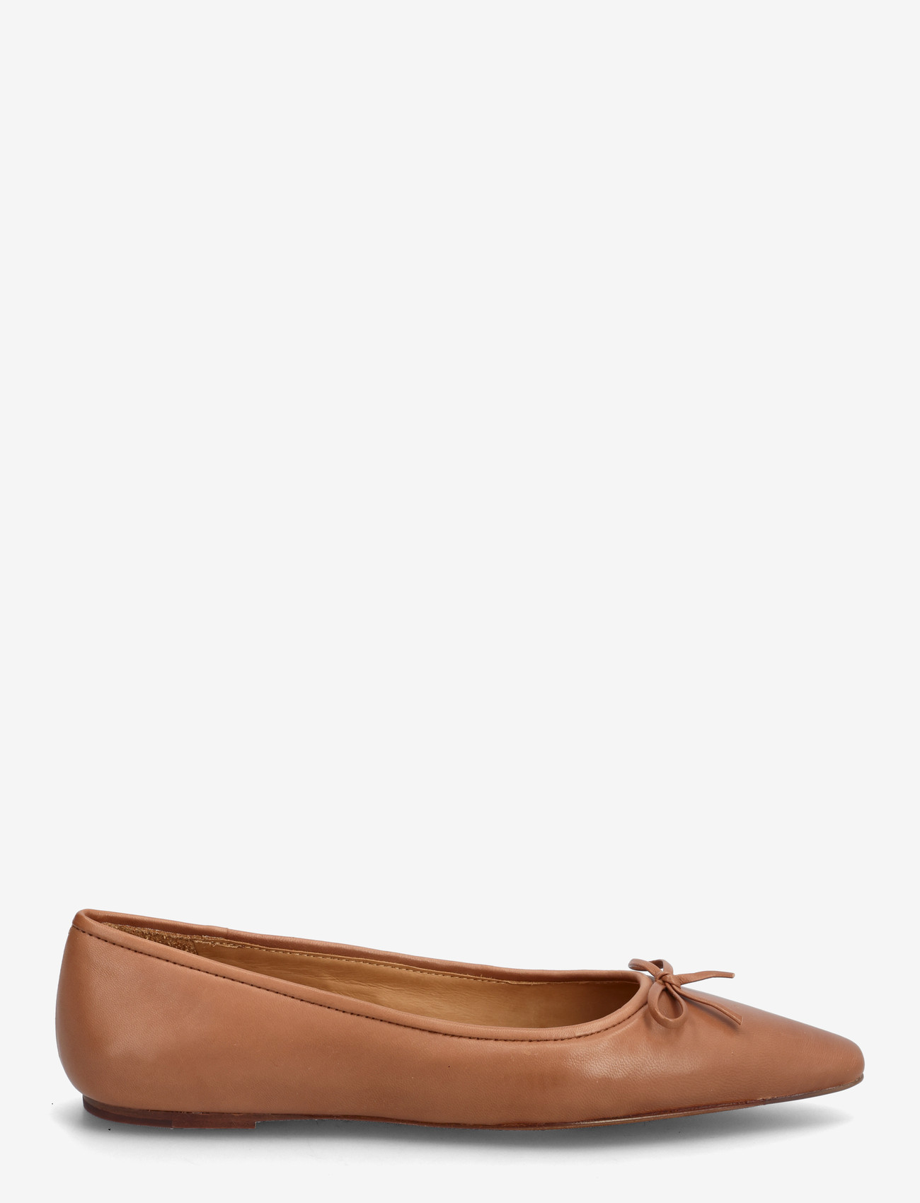 Polo Ralph Lauren - Pointed Leather Ballet Flat - særlige begivenheder - almond - 1
