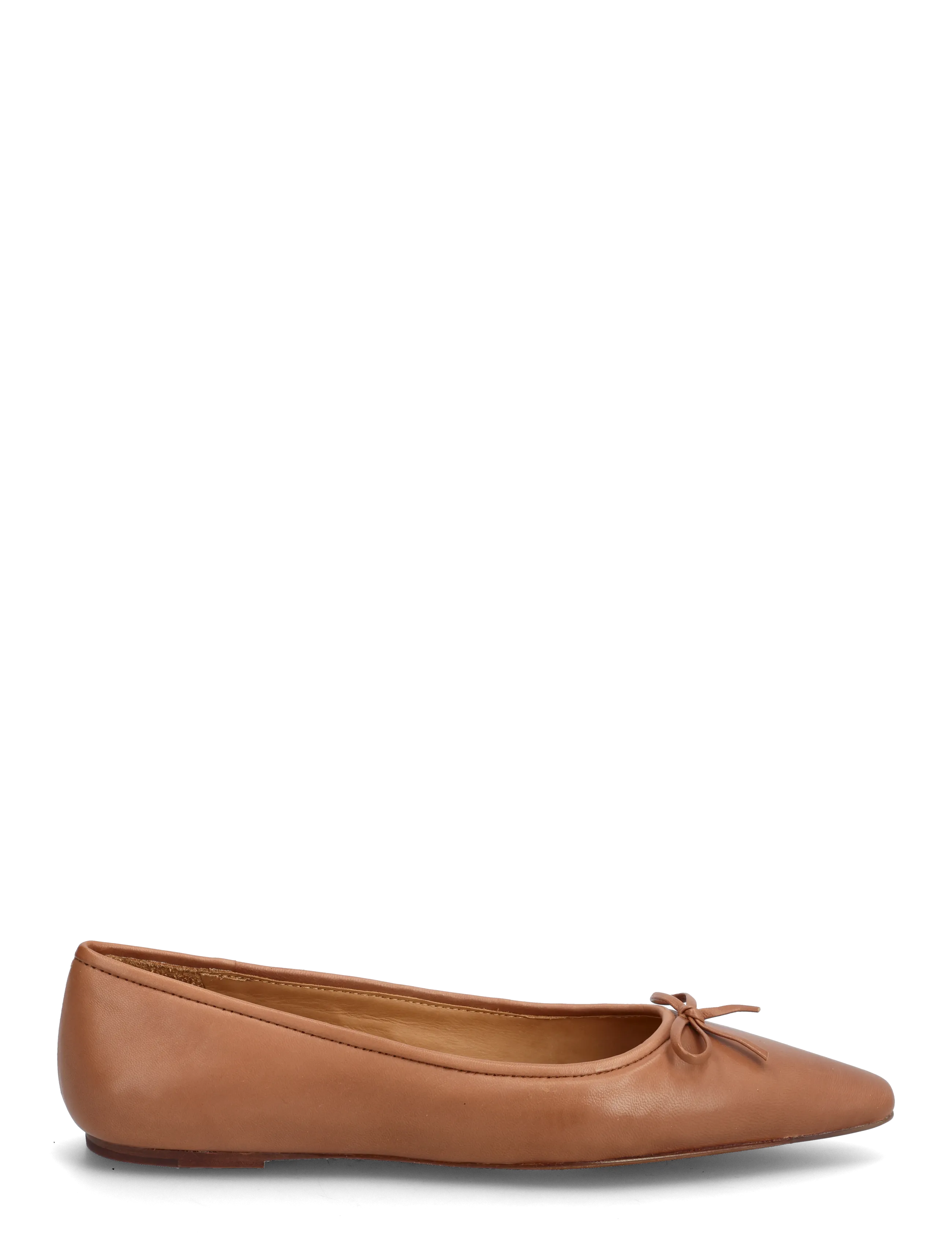 Polo Ralph Lauren - Pointed Leather Ballet Flat - særlige begivenheder - almond - 1